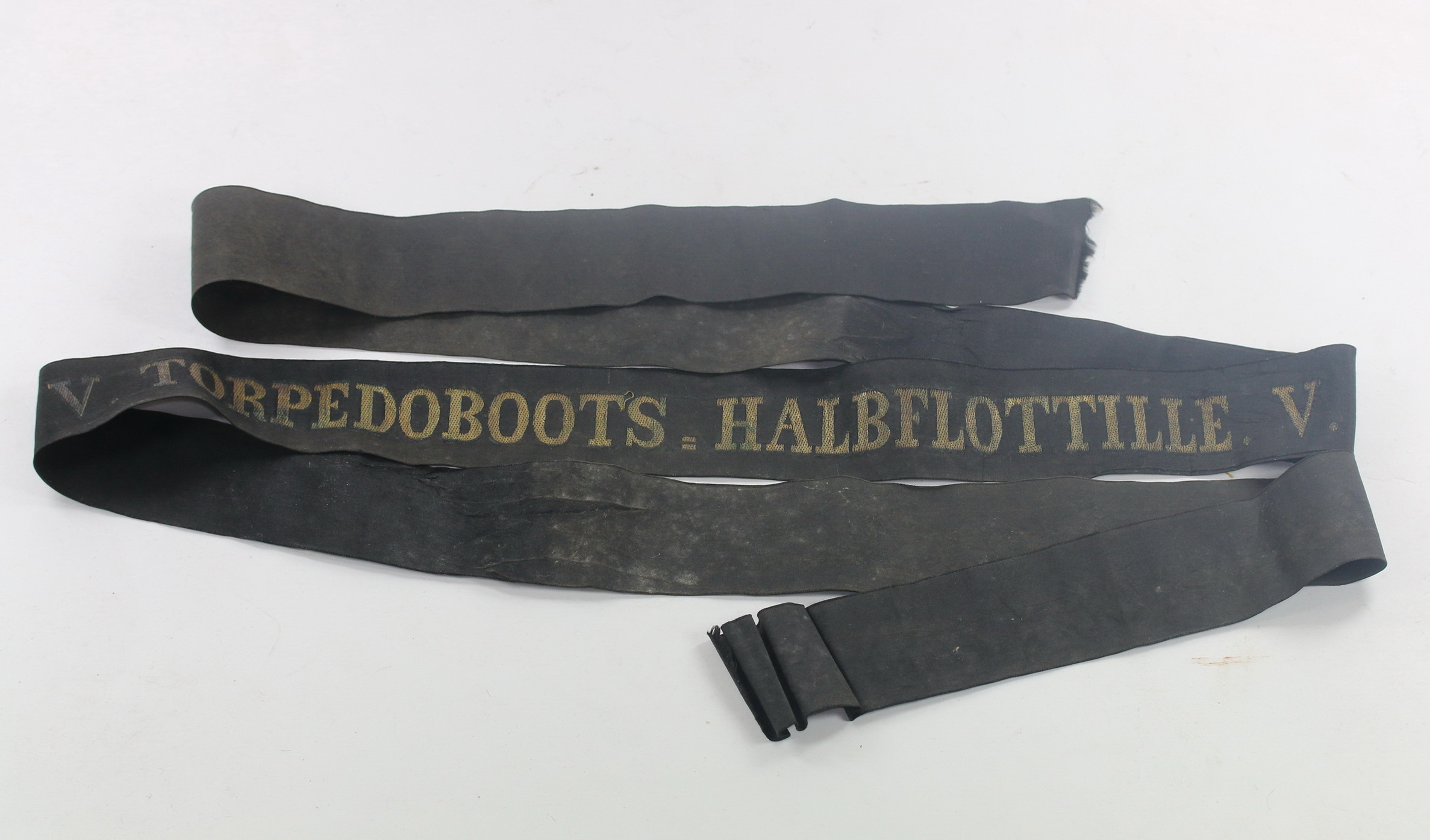 Kriegsmarine,  cap Tally V. Torpedoboots . Halbflottille. V. (Metallfaden) – Bild 1