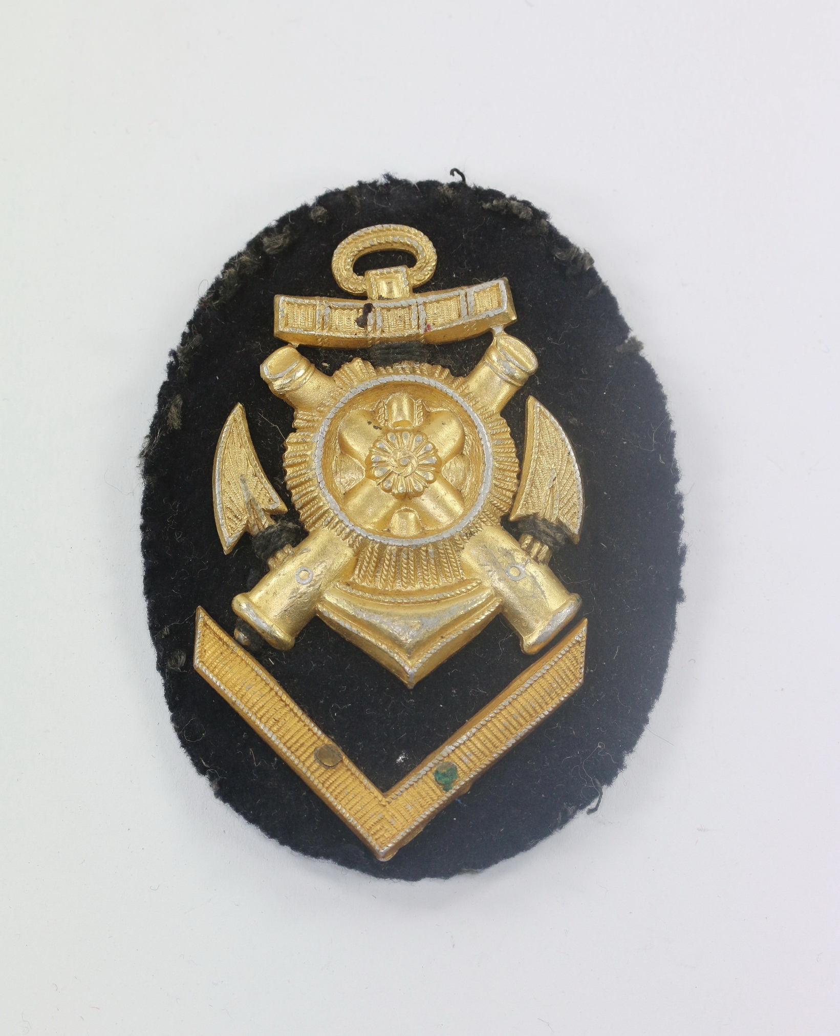 Kriegsmarine Arm Badge for Artillery Mechanic Senior Mate, Metal.. – Bild 1