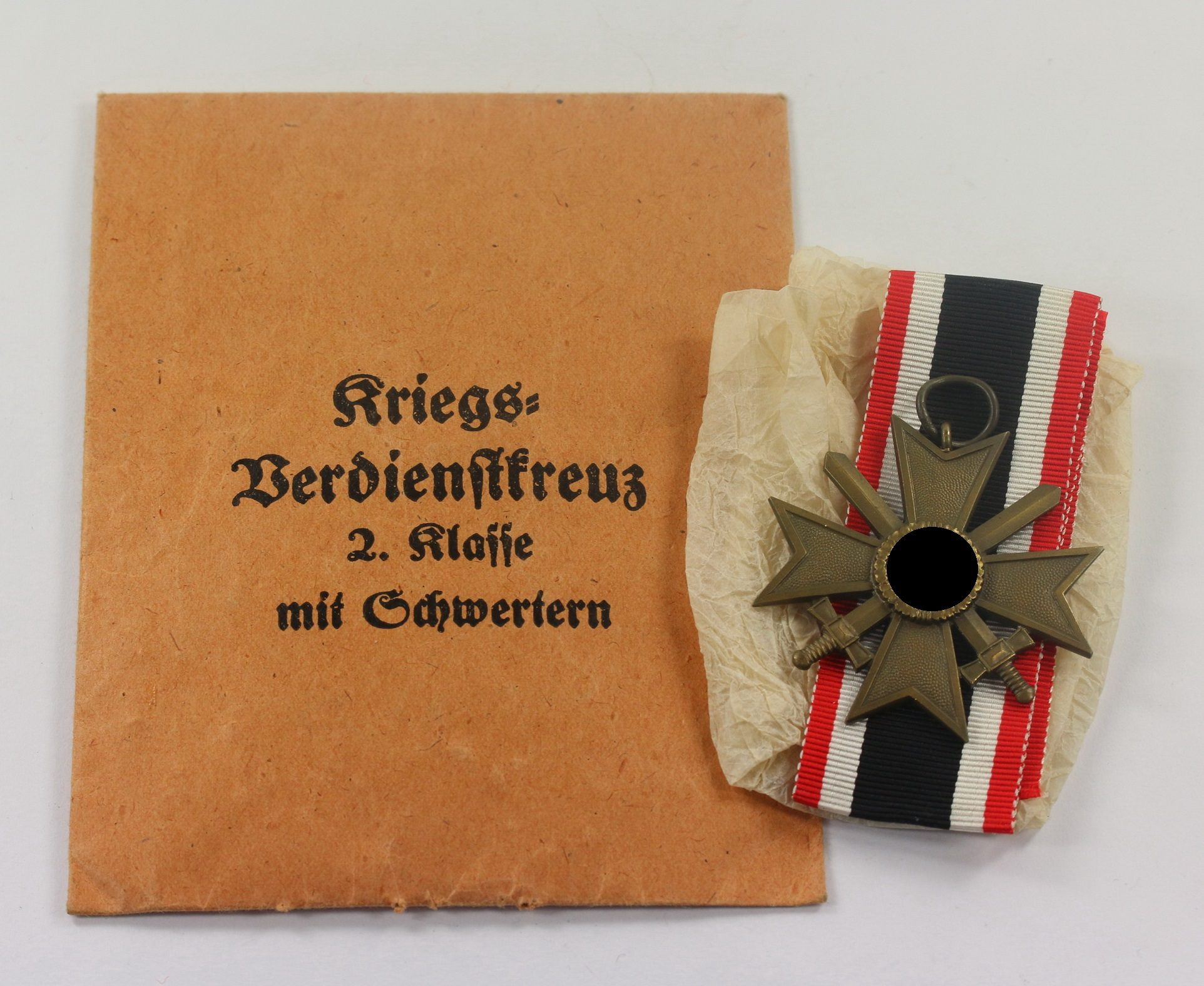 War Merit Cross 2nd Class with Swords in Envelope, Deschler & Sohn München – Bild 1