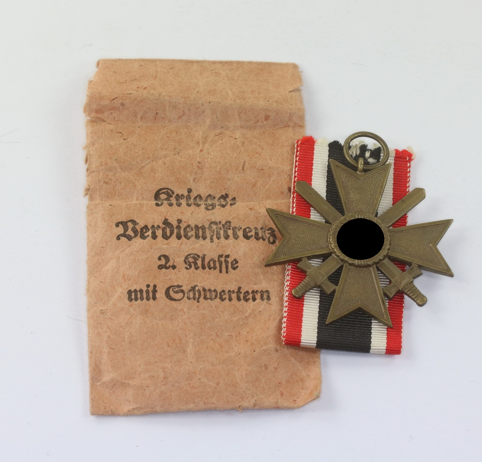 War Merit Cross 2nd Class with Swords in Envelope. Maker Förster & Barth Pforzheim / Baden – Bild 1