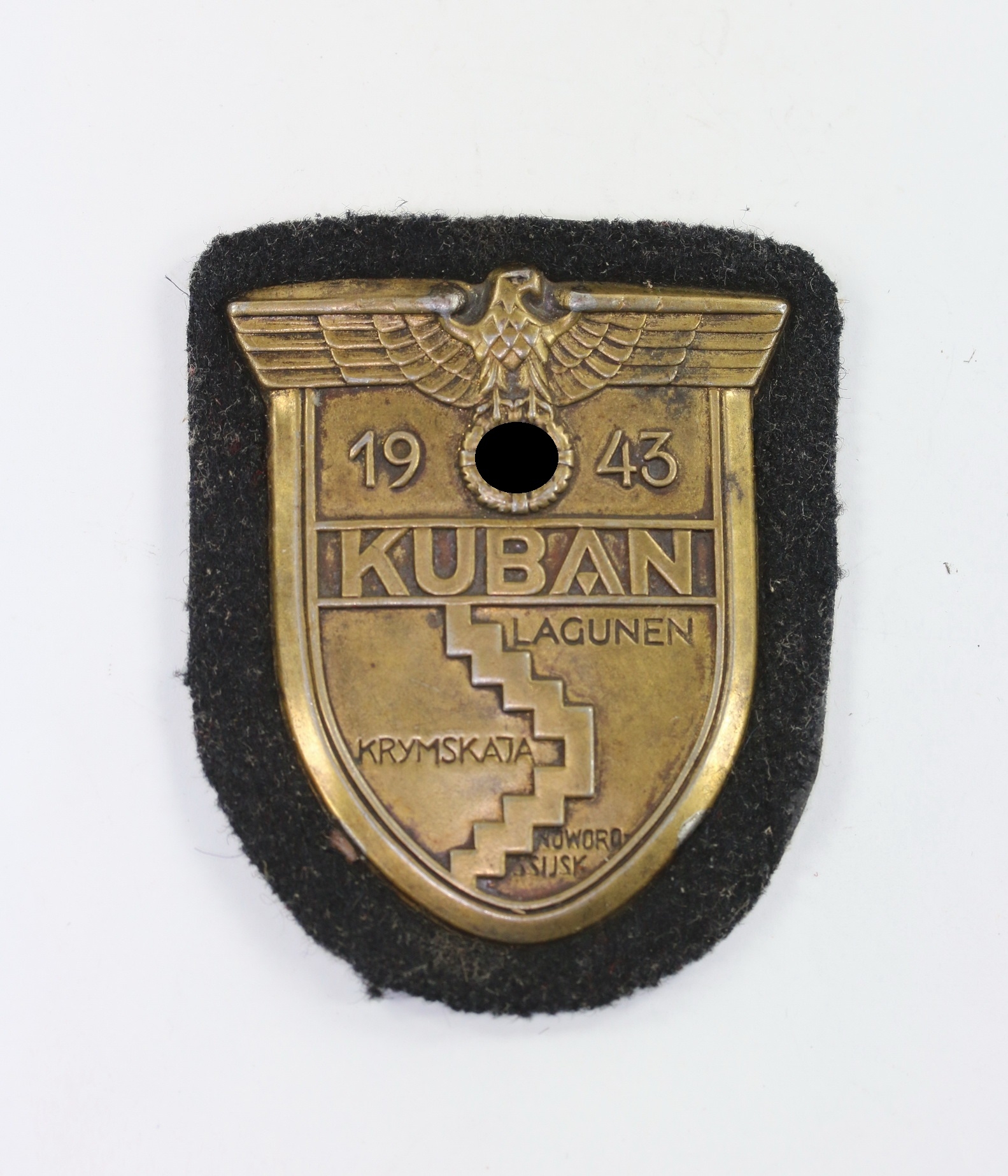 Kuban Shield on Black Panzer Cloth. Type 5.1 – Bild 1