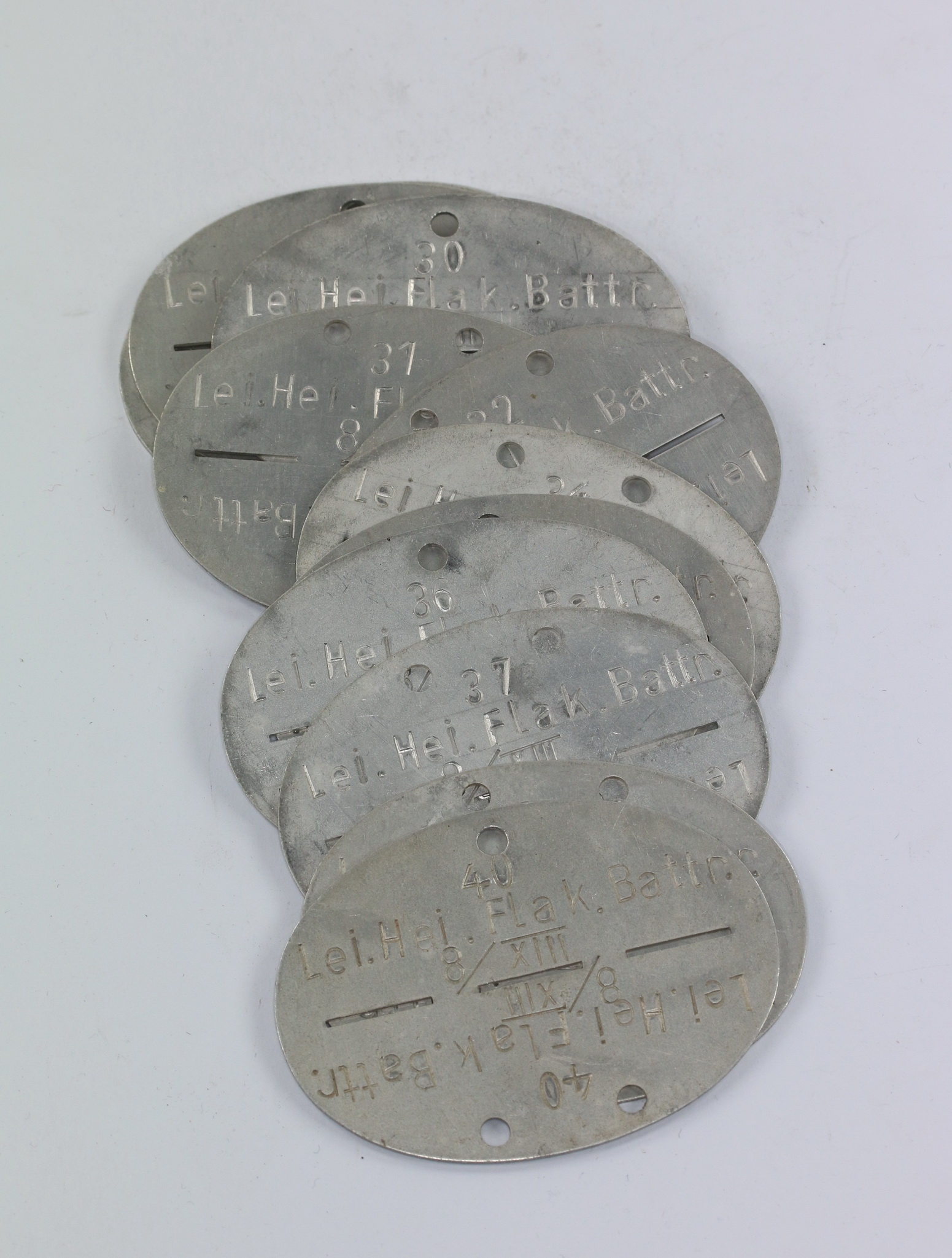 luftwaffe_erkennungsmarke_leichte_heimat_flak_hortfund_1_ Luftwaffe, Erkennungsmarke Leichte Heimat Flak, Hortfund (!) – Bild 1