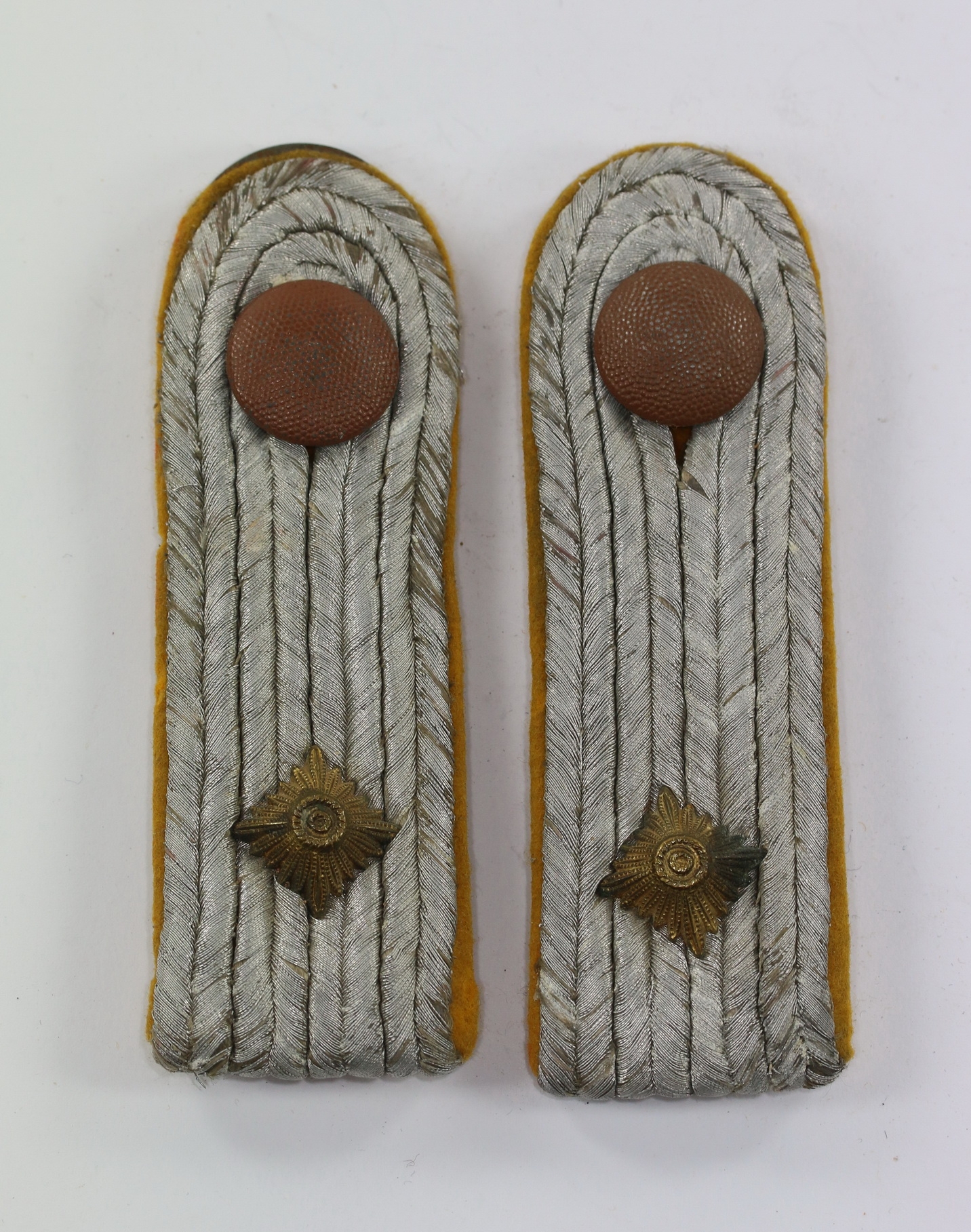 luftwaffe_paar_schulterklappen_oberleutnant_flieger_1_ Luftwaffe, Pair of Shoulder Boards for Oberleutnant with Airborne Personal. – Bild 1