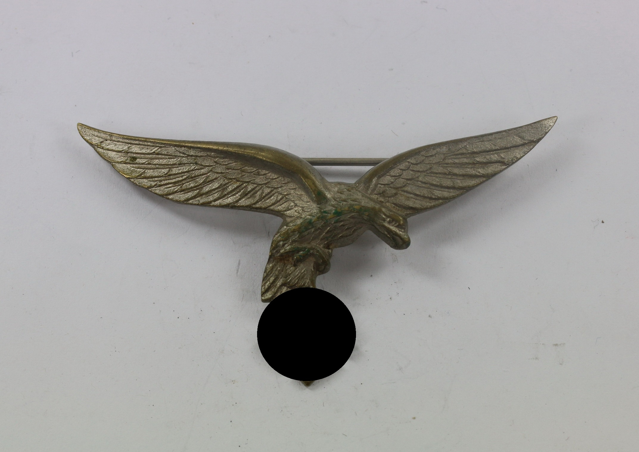 Luftwaffe, schwerer Neusilber Brustadler für Offiziere, 1. Modell (!) – Bild 1