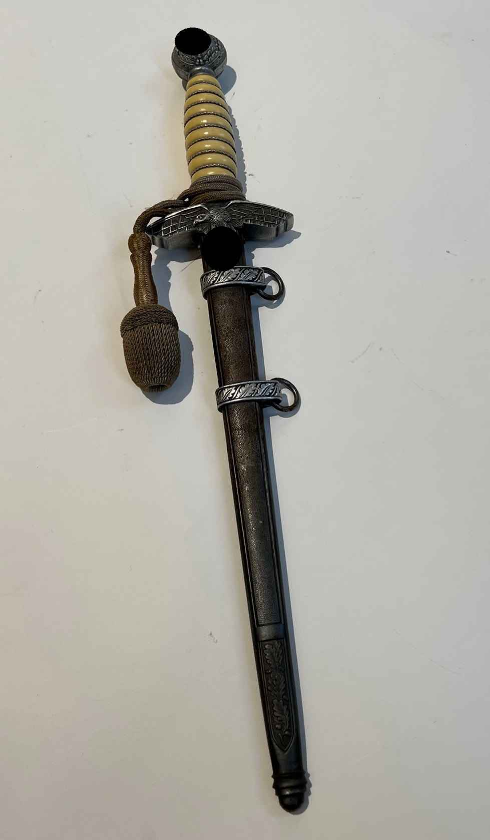 Luftwaffe Officer Dagger. Maker WMW Waffen with Dagger Knot. – Bild 1