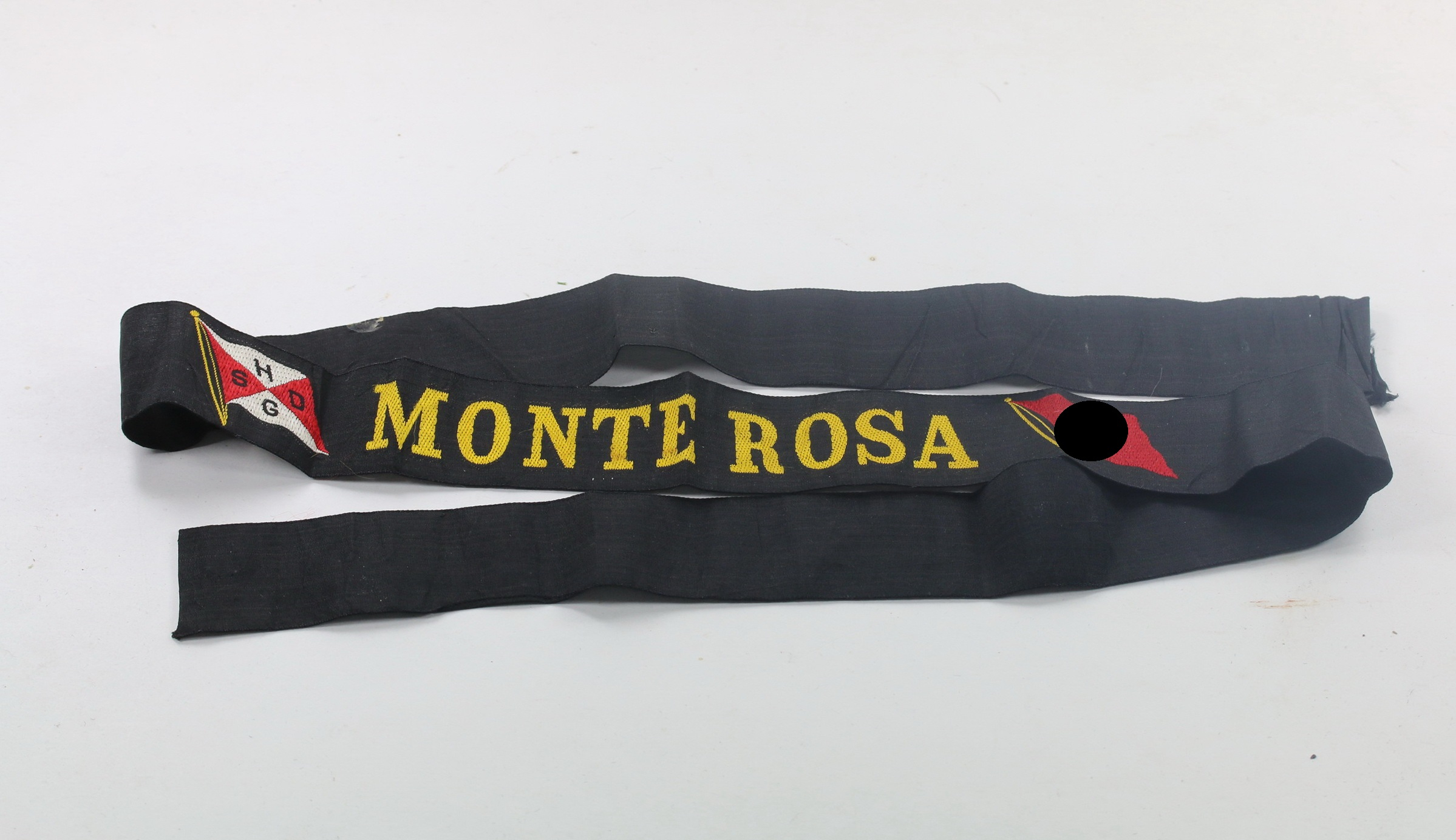 Mützenband Hamburg Südamerikanischen Dampfschifffahrts-Gesellschaft  "Monte Rosa" – Bild 1