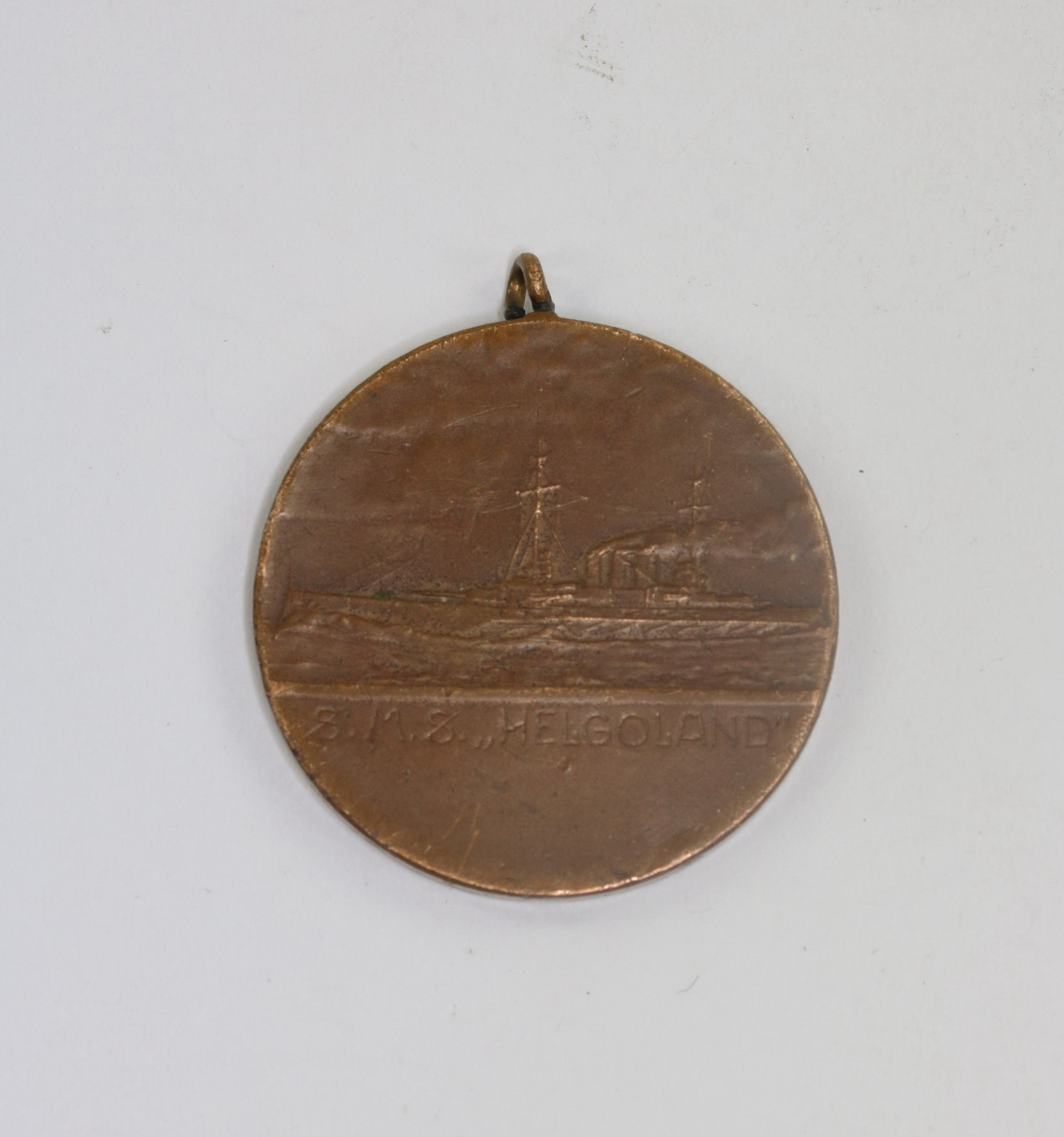 medaille_s Medal S.M.S. Helgoland - Das Deutsche Meer Helgoland ein Hort u. Schutz – Bild 1