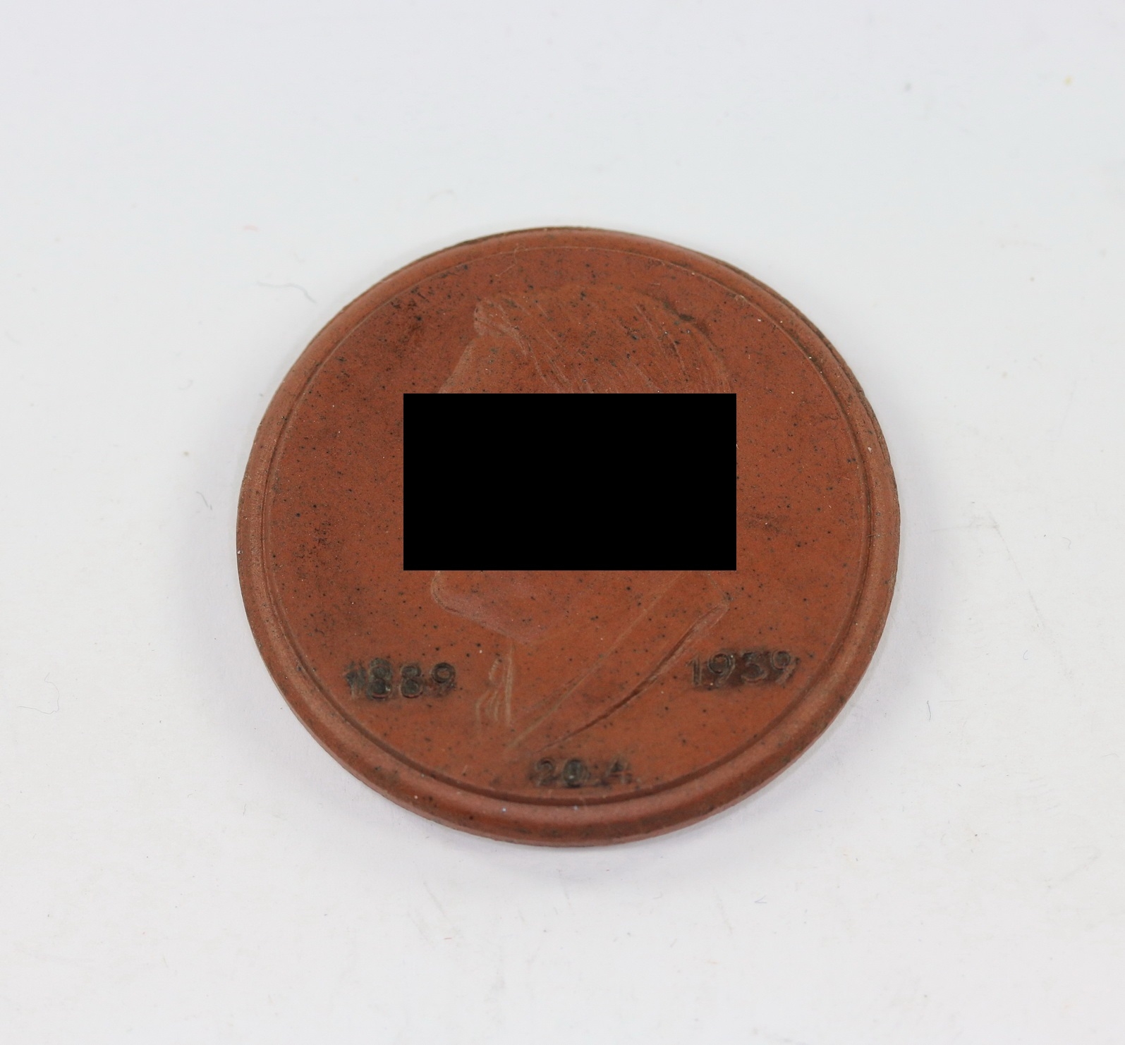 Meißen Plakette, 50. Geburtstag Adolf Hitlers "20.4. 1889 1939" – Bild 1