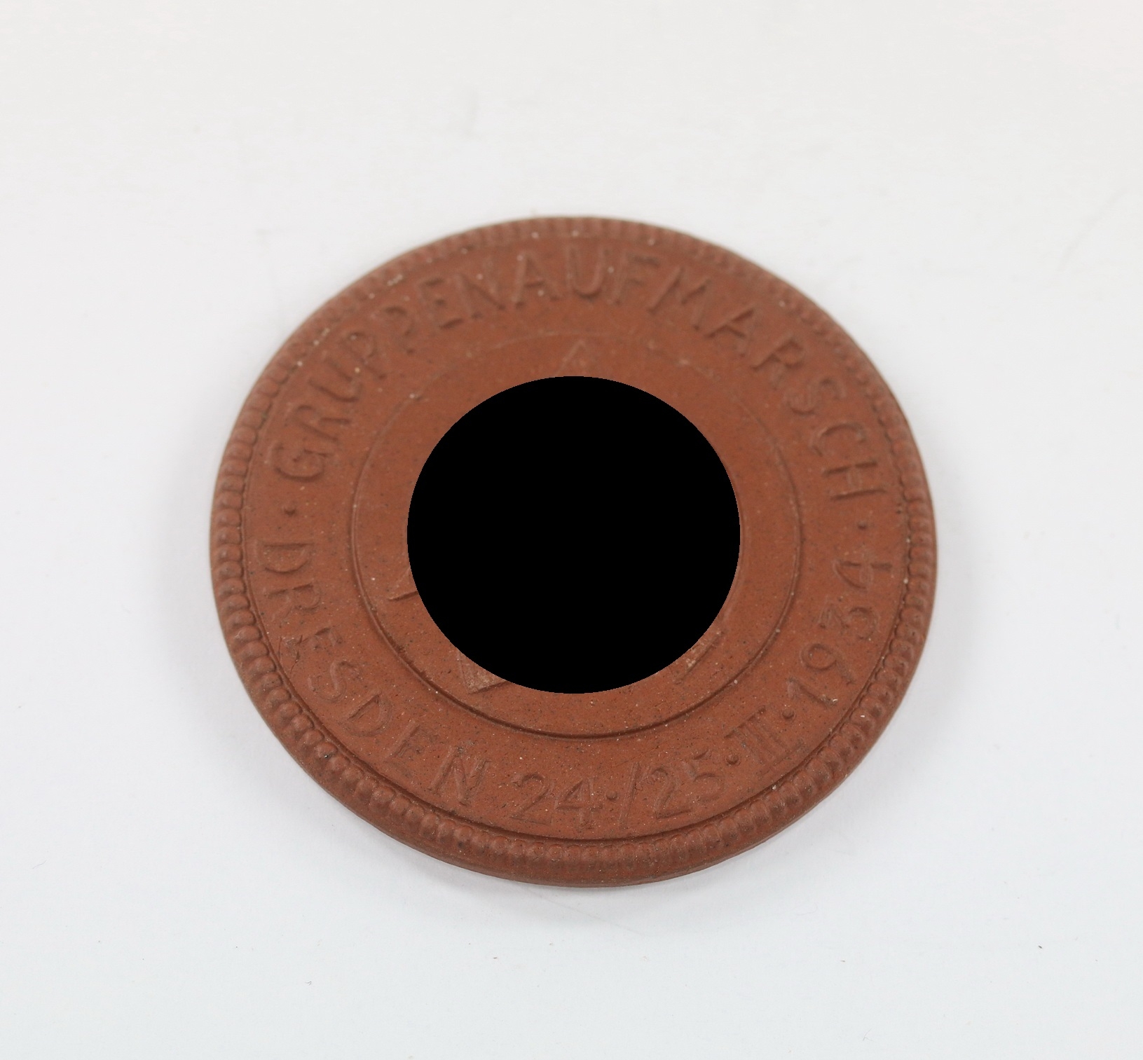  Meißen Plaque, Der SA Mann ist Revolutionär! Er ist stark in der Liebe und stark im Hass – Bild 1