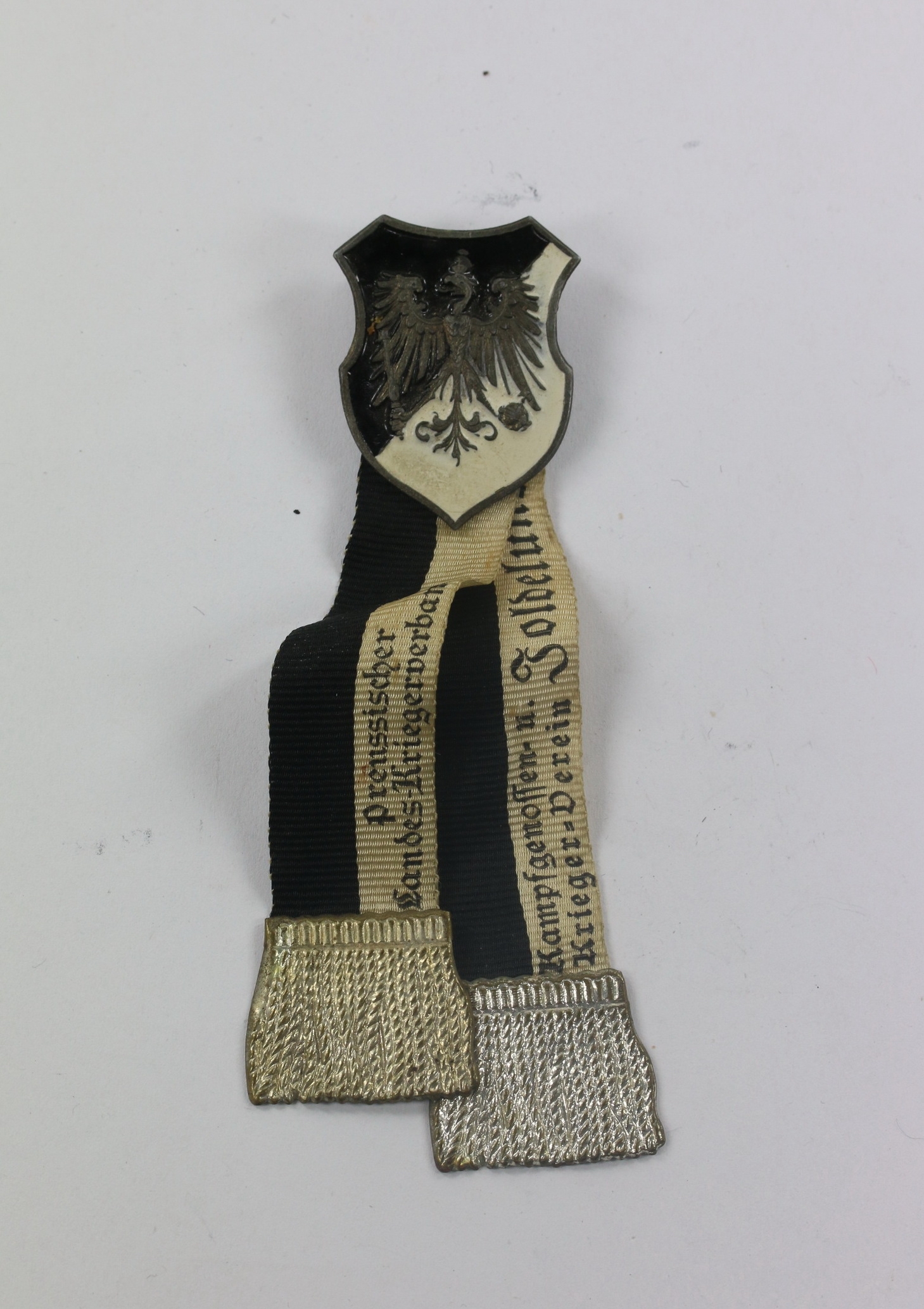 mitgliedsabzeichen_preussischer_landes_kriegerverband__kampfgenossen_u Membership Badge, Prussian Veterans Association - Kampfgenossen- u. Kriegerverein Joldelund (Nordfriesland in Schleswig-Holstein). – Bild 1