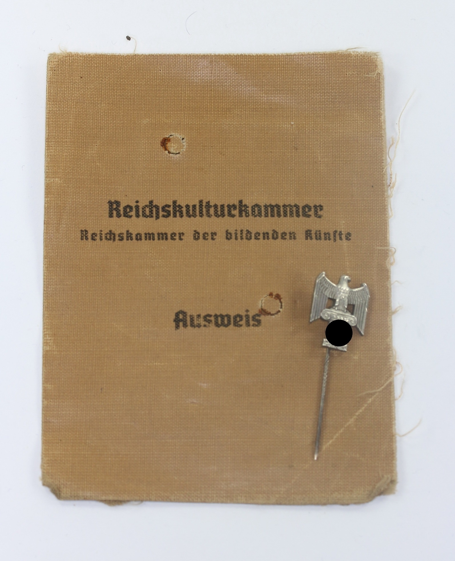 nadel_reichskulturkammer_rkk_mitgliedsausweis_reichskulturkammer_1__1 Nadel, Reichskulturkammer (RKK) + Mitgliedsausweis Reichskulturkammer – Bild 1