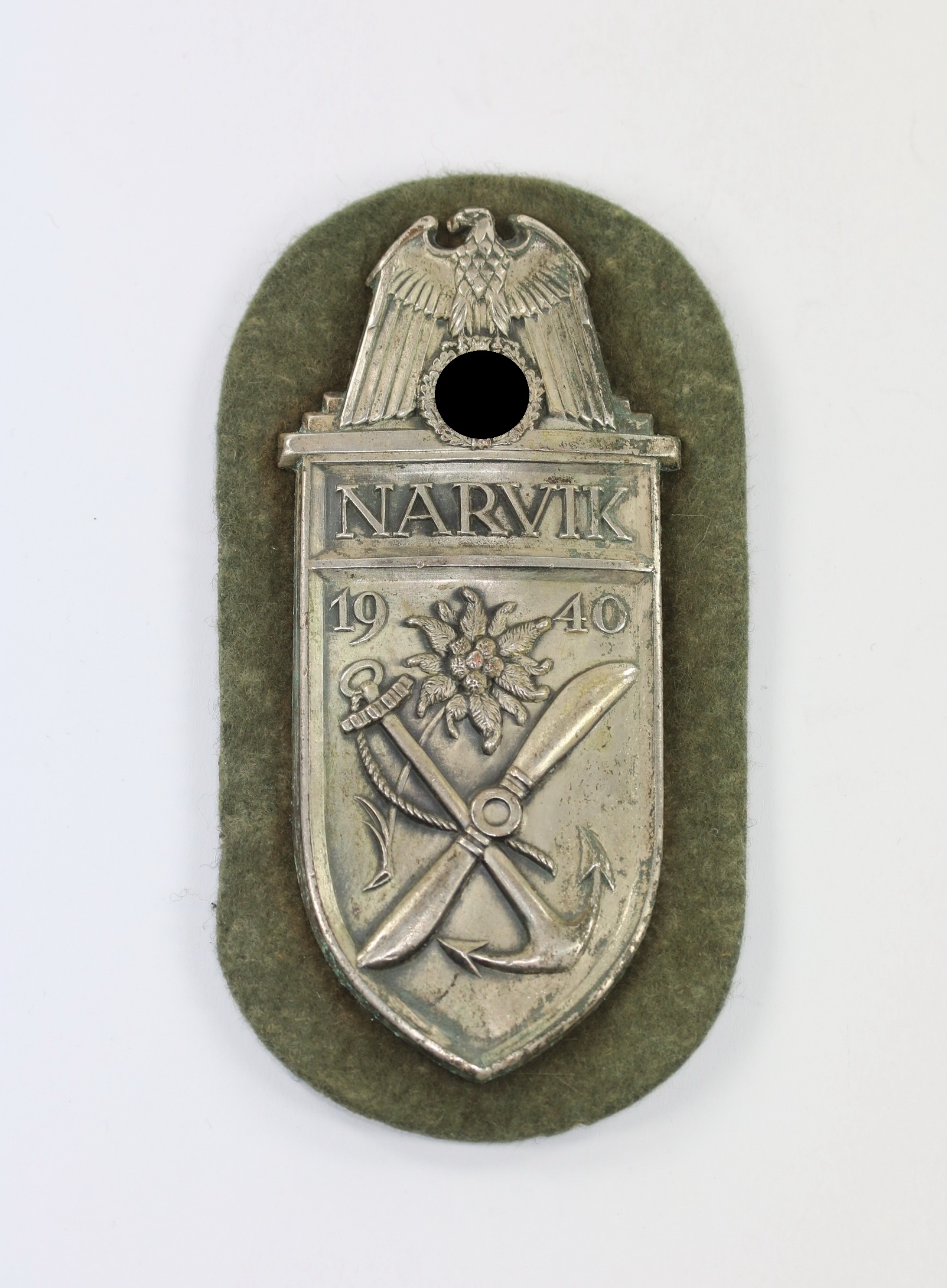 narvik_schild_1940_heeresstoff_c Narvikschild auf Heeresstoff, Cupal (!) – Bild 1