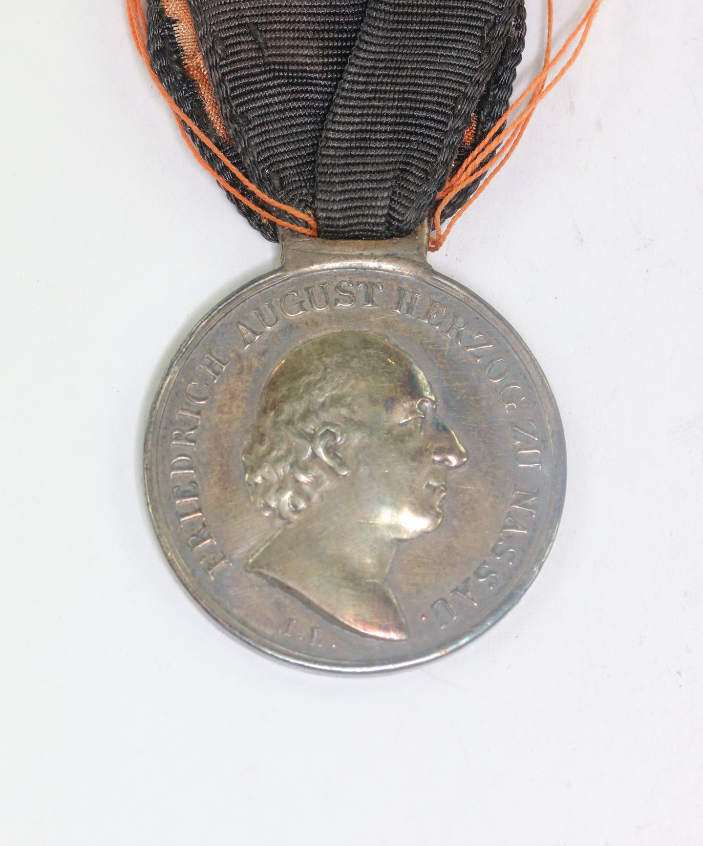 Nassau, Silver Waterloo-Medaille, Den Nassauischen Streitern Bei Waterloo 18. Juni 1815 – Bild 1