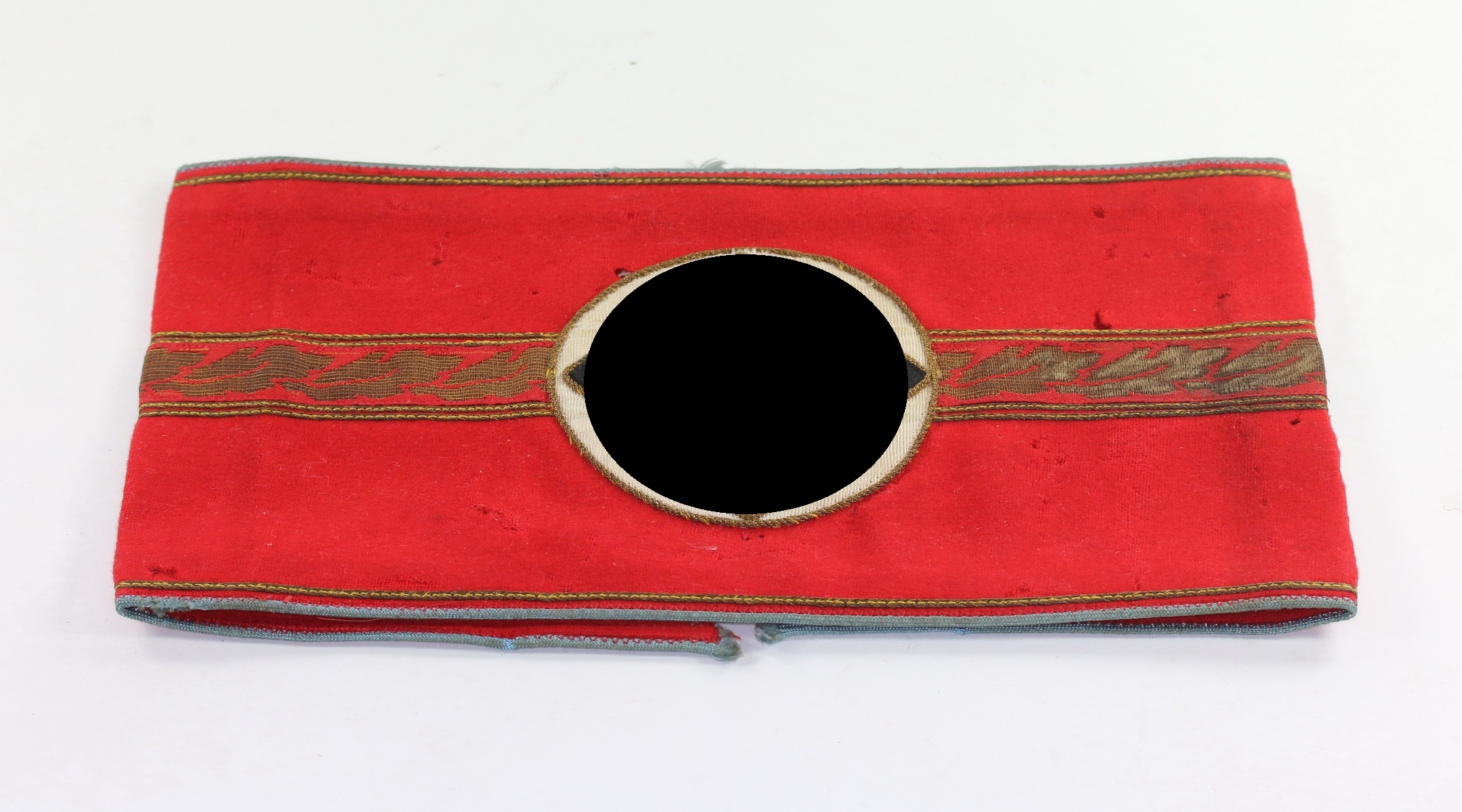 nationalsozialistische_deutsche_arbeiterpartei_nsdap_armbinde_ortsgruppenleiter_1__1 Nationalsozialistische Deutsche Arbeiterpartei (NSDAP), Armbinde Ortsgruppenleiter – Bild 1