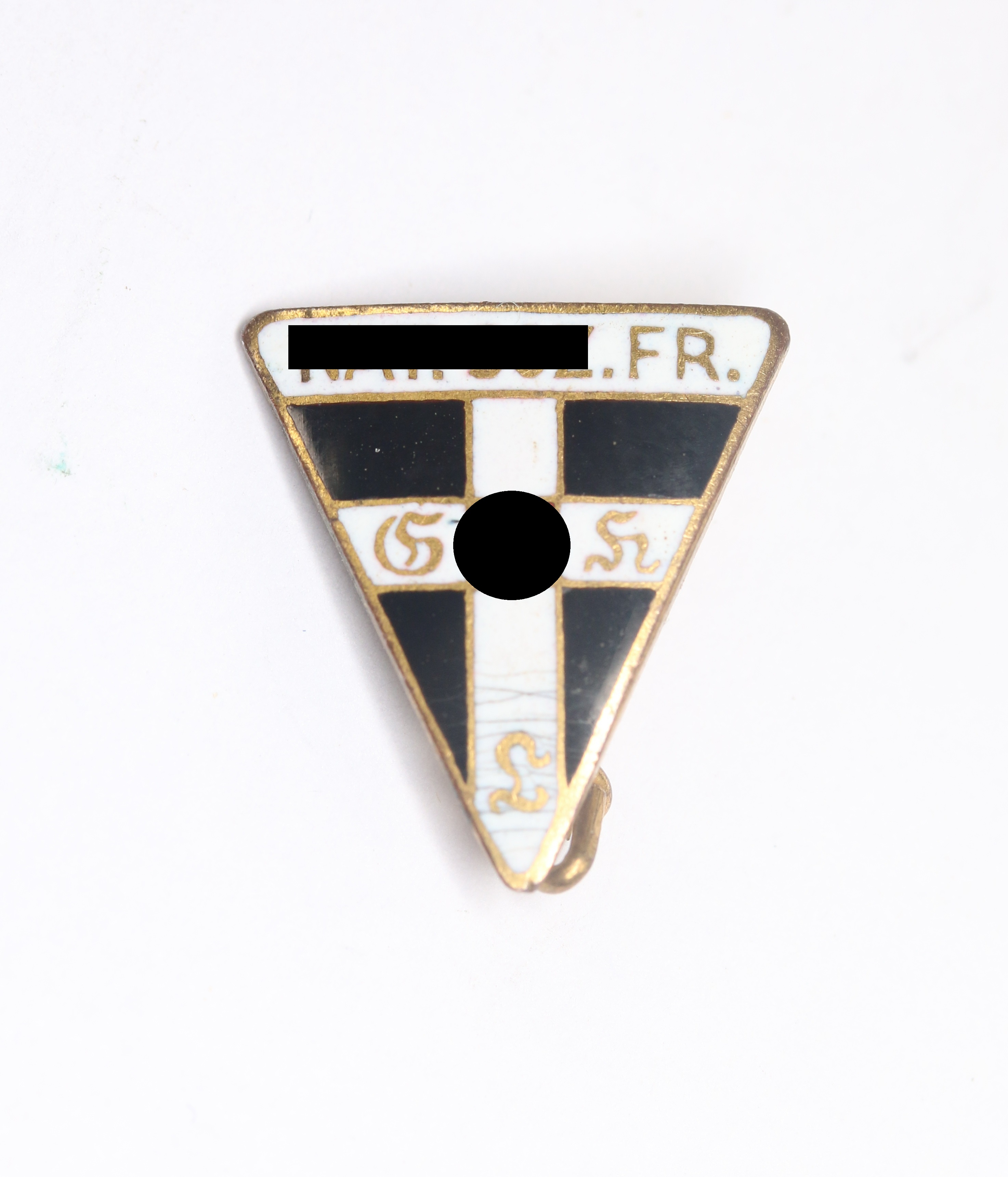 nationalsozialistische_frauenschaft_nsf_mitgliedsabzeichen_17_mm_hst Nationalsozialistische Frauenschaft (NSF) Mitgliedsabzeichen 17 mm (!), Hst. RZM M1/92 (Karl Wild, Hamburg) – Bild 1