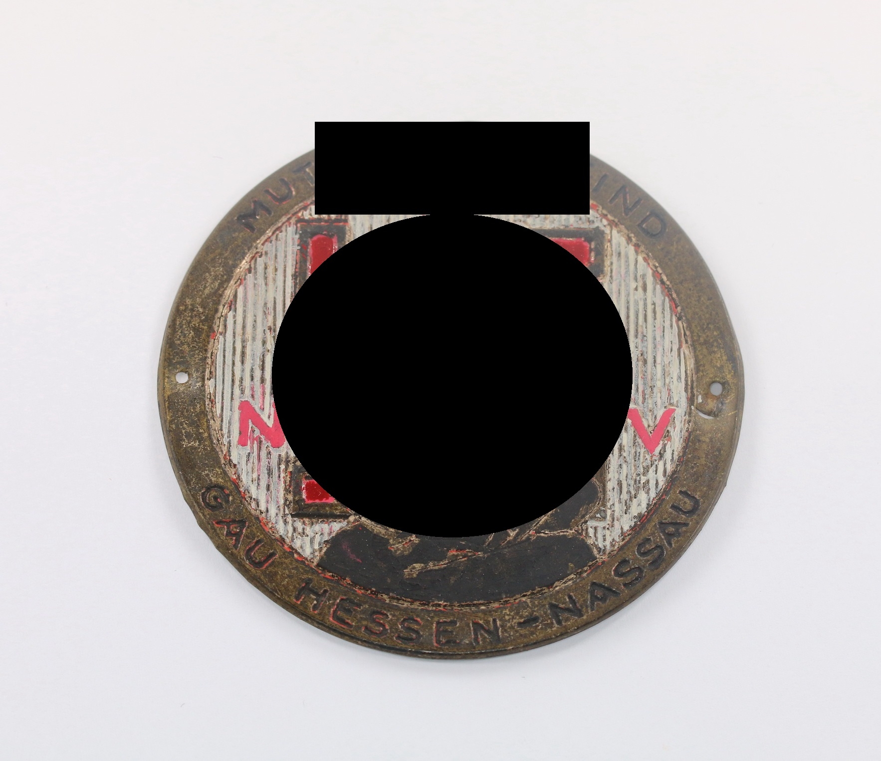 National Socialist Welfare Service (NSV), Plaque, Mother & Child Gaus Hessen-Nassau. – Bild 1