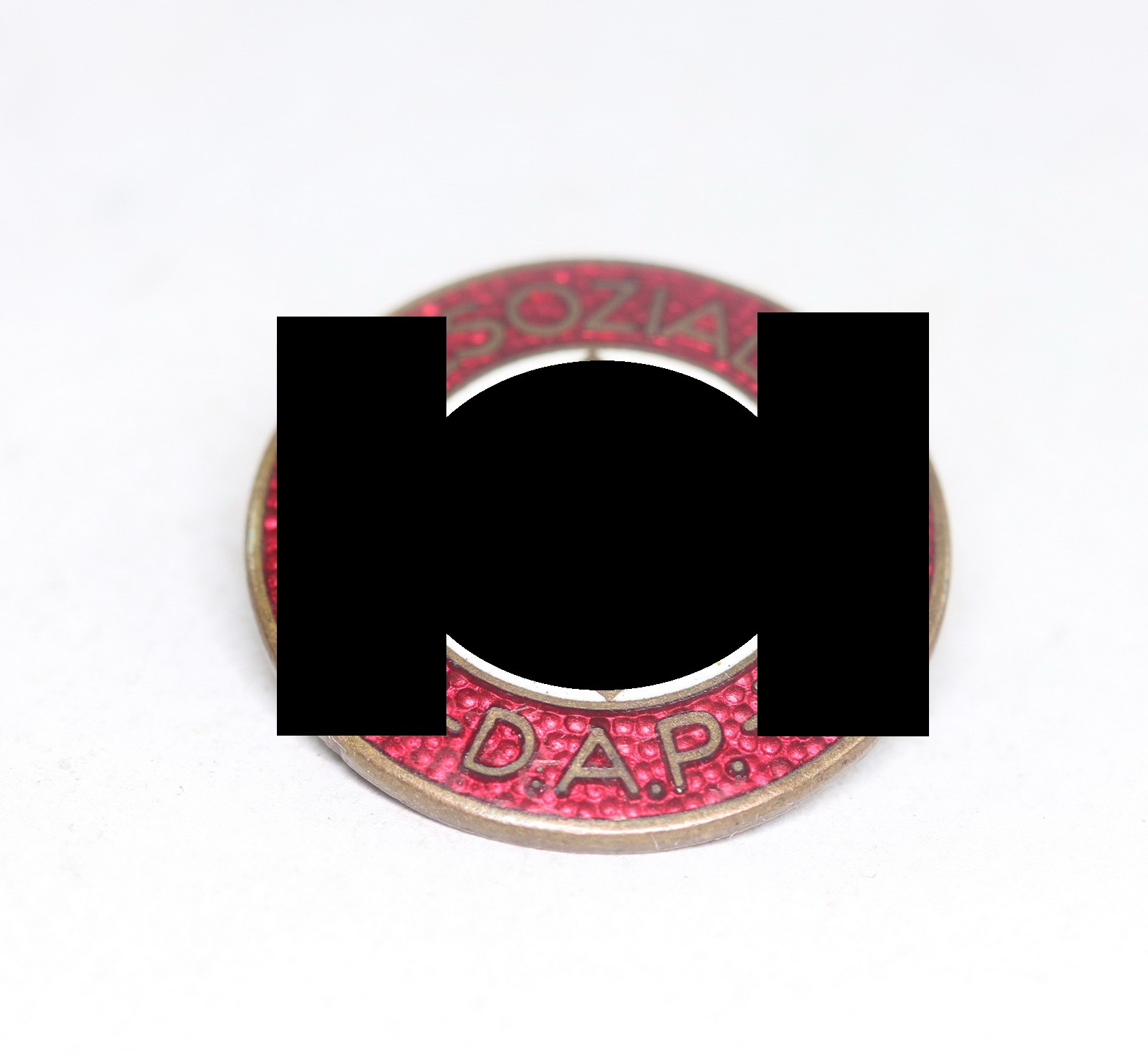 NSDAP Party Badge with Party Number(!). Maker RZM M1/101 (Gustav Brehmer, Markneukirchen) – Bild 1