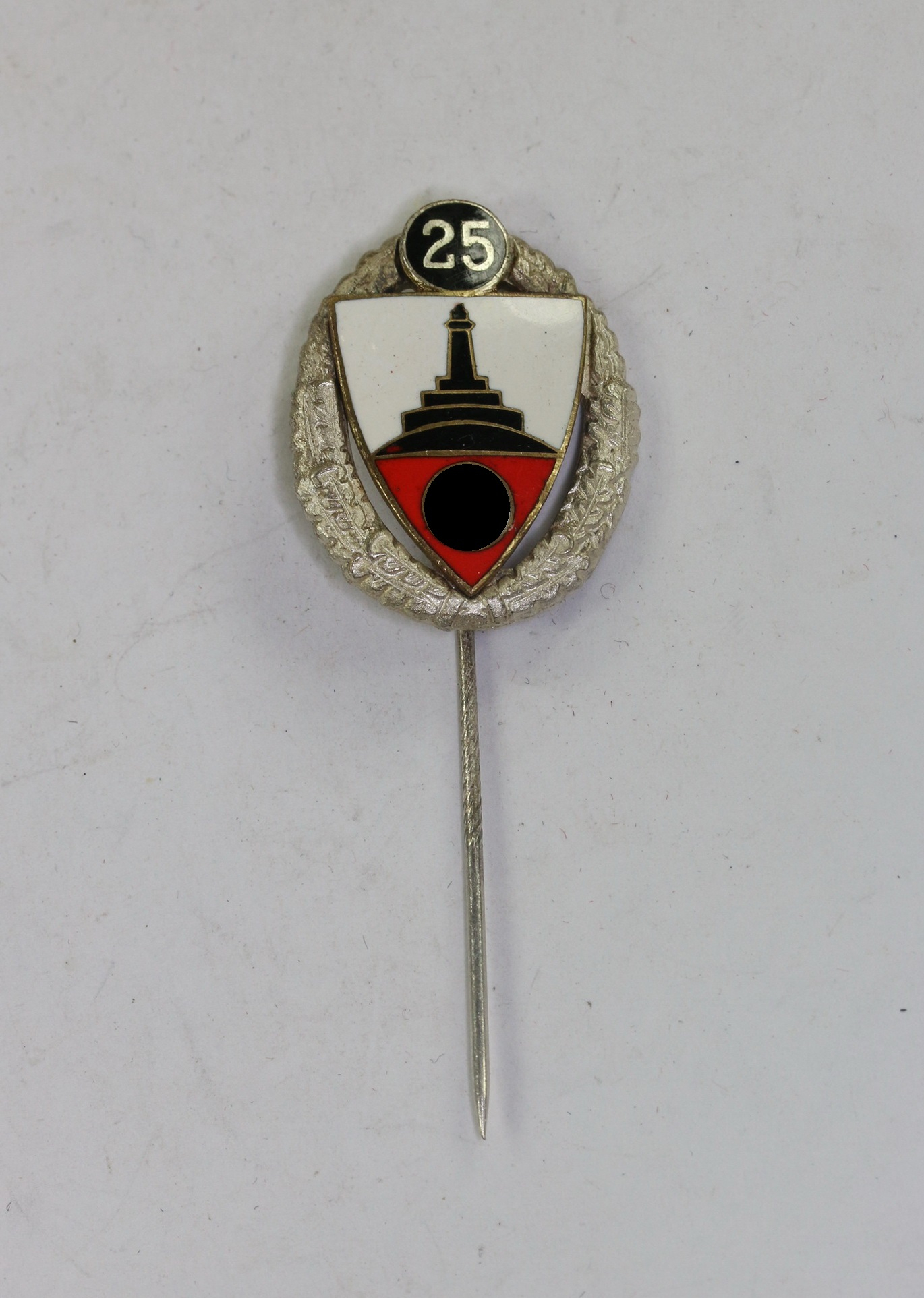 nsreichskriegerbund_kyffh_userbund_nadel_f_r_25_jahre_1_ges National Veterans Association (Kyffhäuserbund), 25 Years Membership Badge, 1 Ges. Gesch. – Bild 1