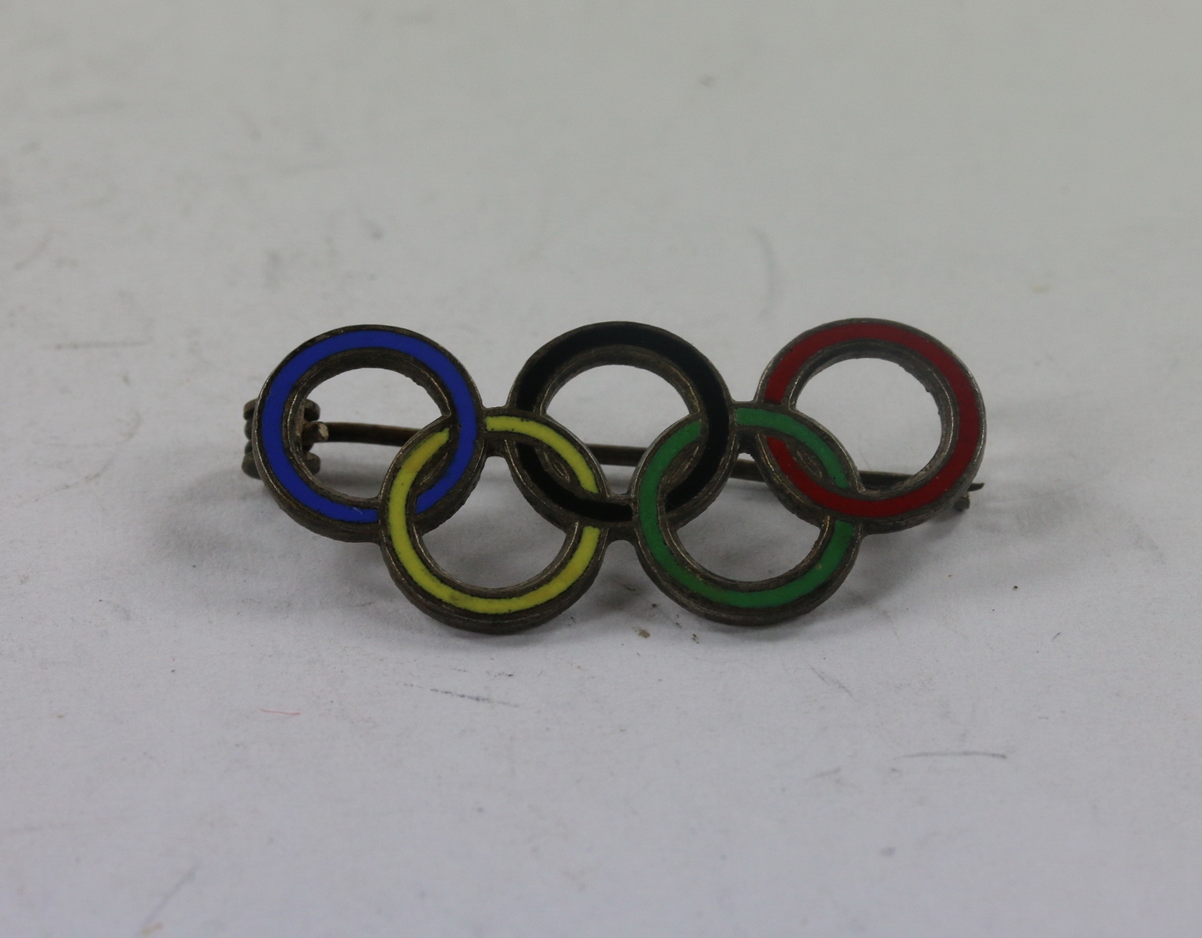 olympiade_1936_berlin_kleine_ausf_hrung_olympische_ringe_als_abzeichen_ges Olympic Games Berlin 1936. Olympic Rings Badge. – Bild 1
