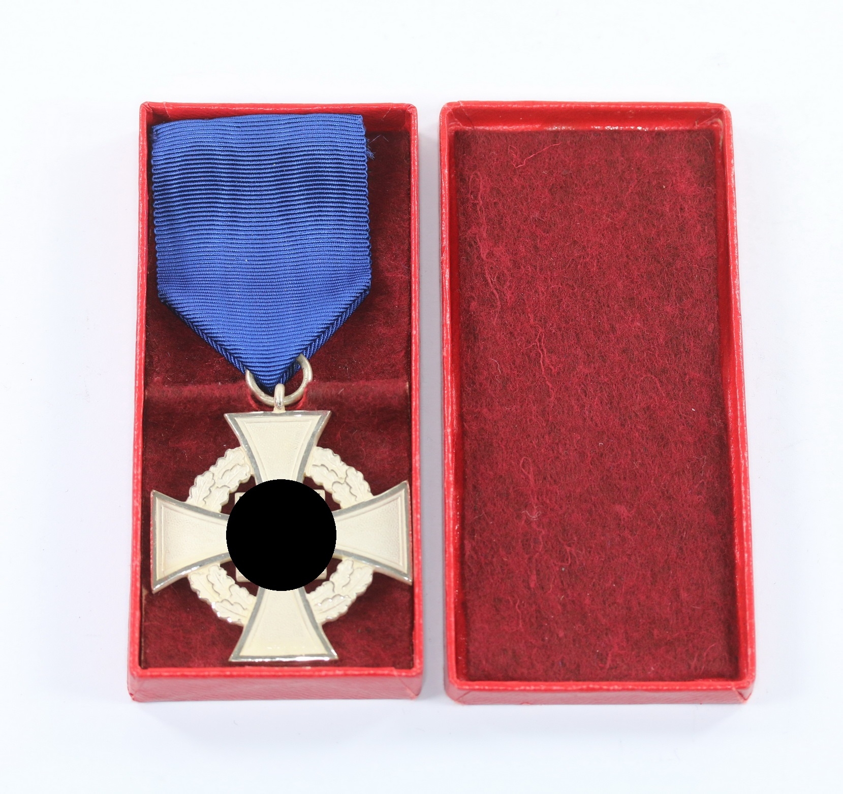 Cased Silver Civil Loyal Service Cross for 25 Years.  – Bild 1
