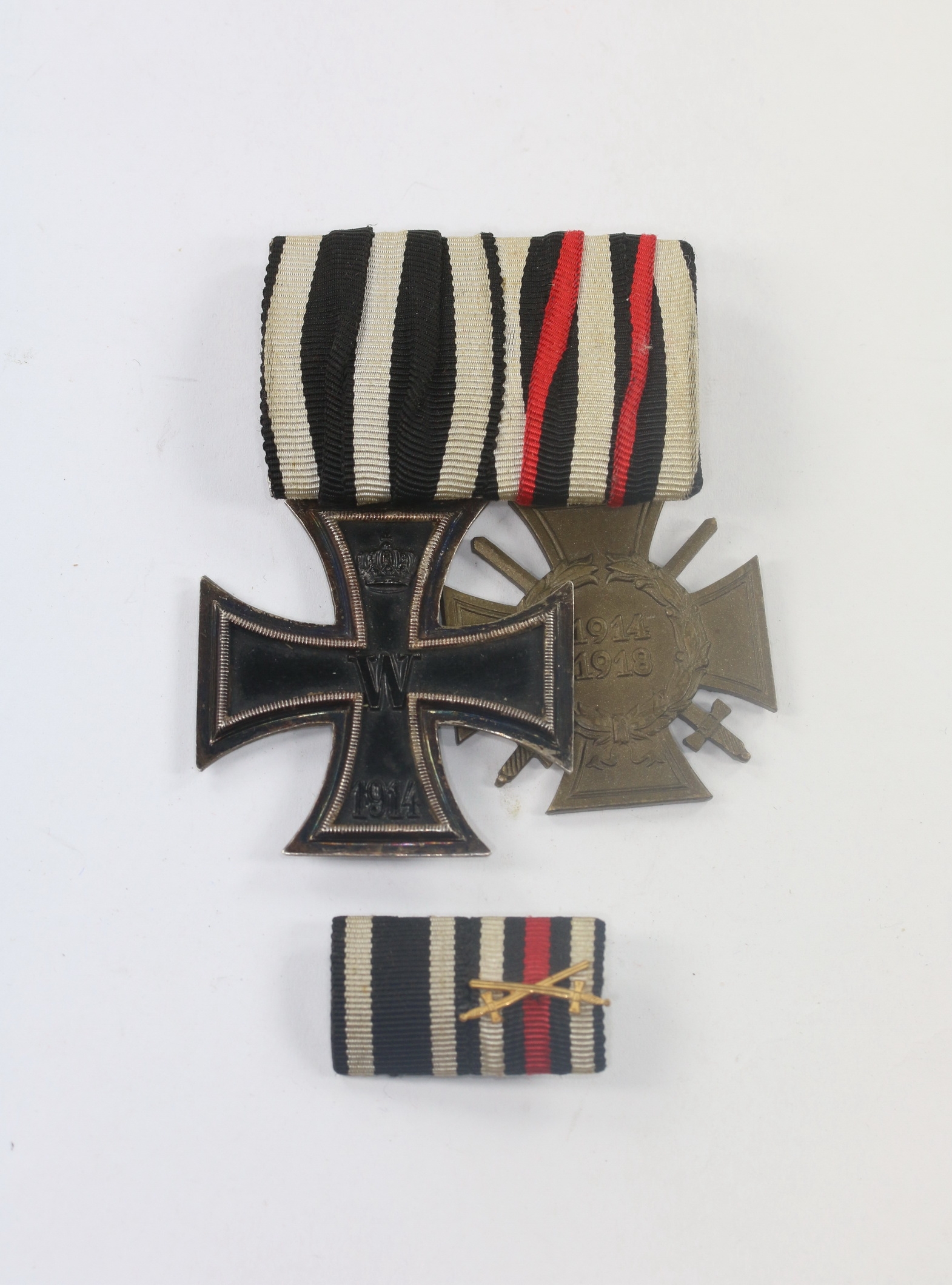 orden_deutsches_reich_ordenschnalle_2x_mit_feldspange_1_ Ordenschnalle 2X, mit Feldspange – Bild 1