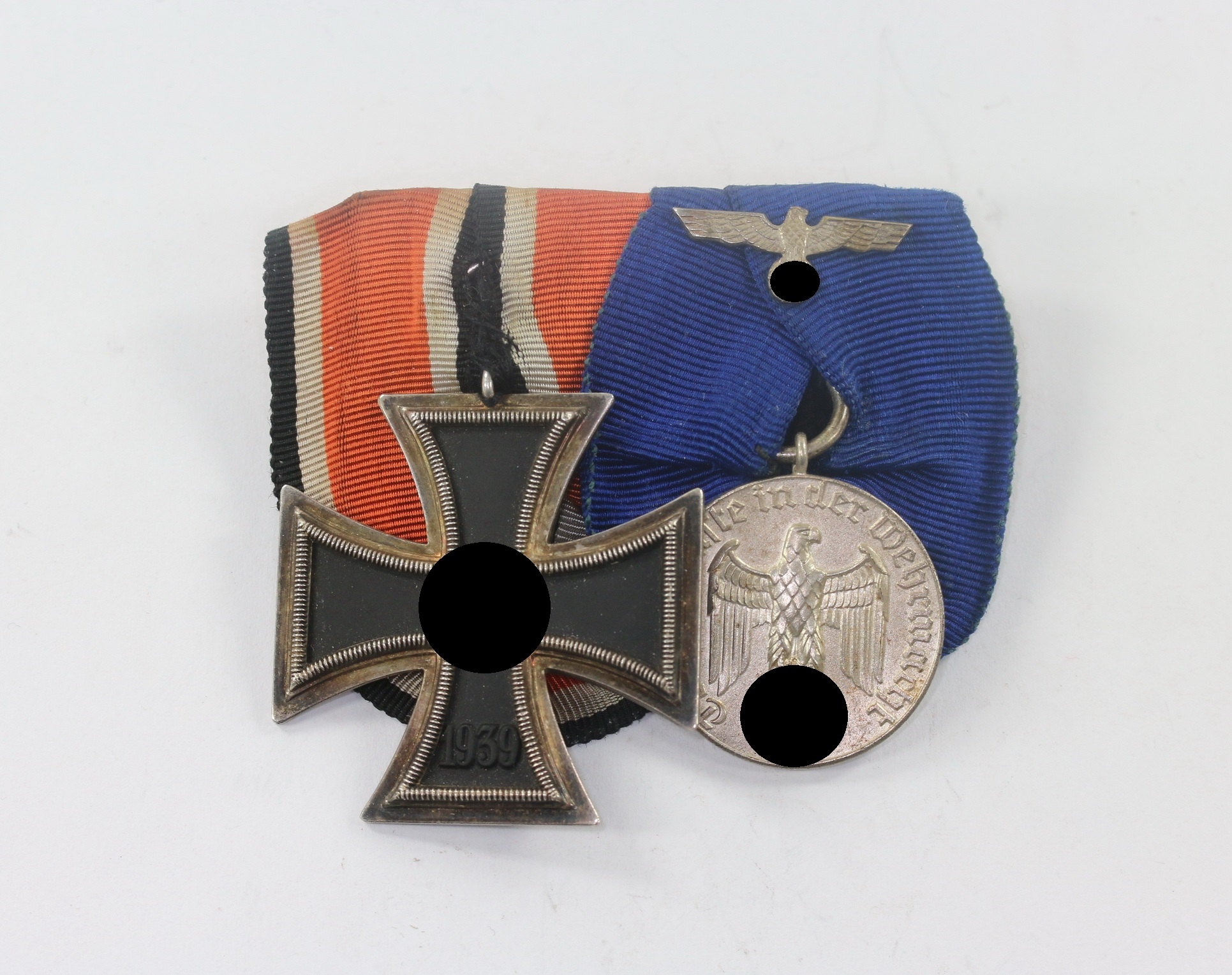 ordenschnalle_2_x_ek2_wh_dienstauszeichnung_1__1 Ordenschnalle 2 X, EK-2, WH Dienstauszeichnung – Bild 1