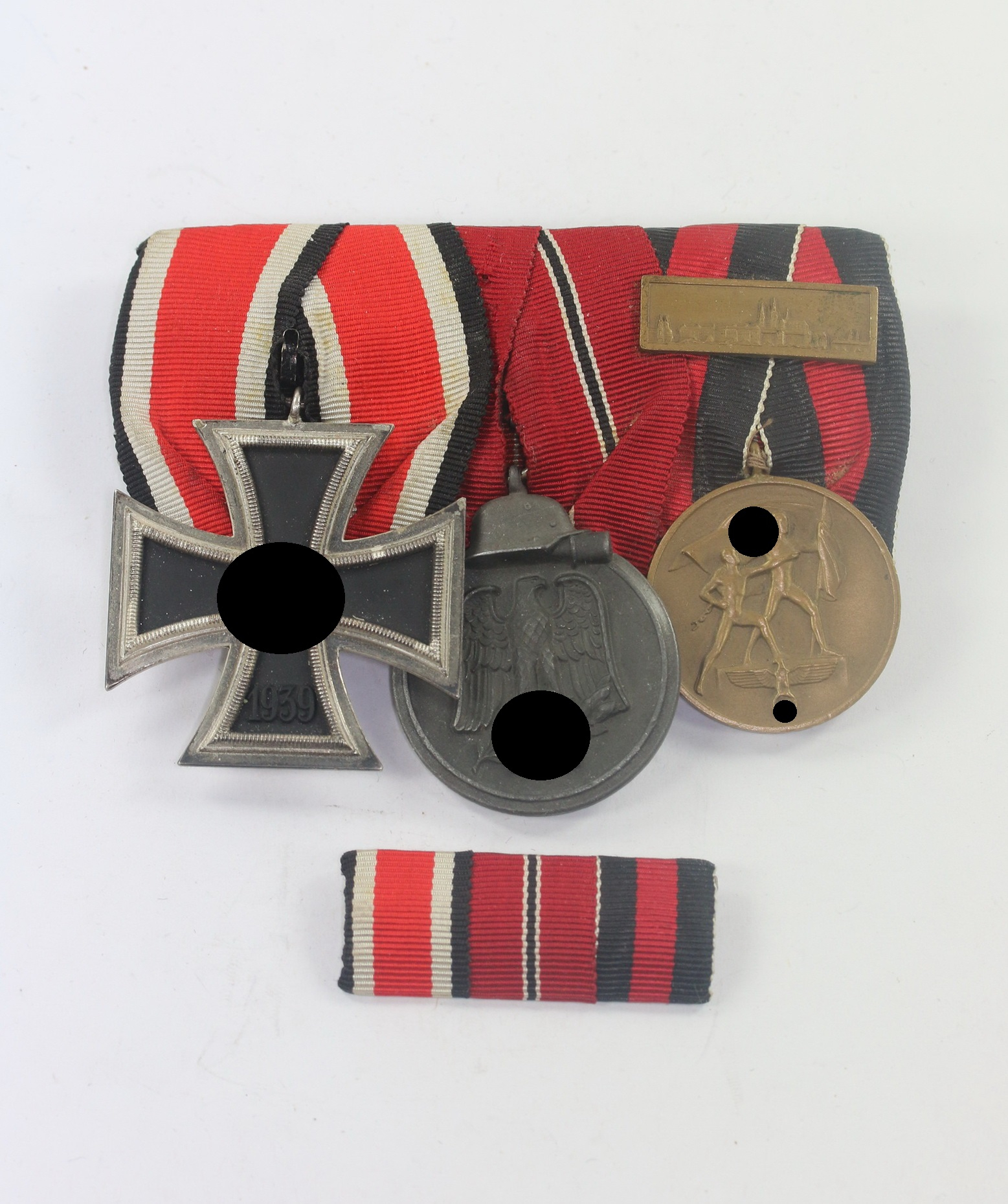 Three Place Medal Bar+ Ribbon Bar - Orden Werner Sedlazek Berlin W30 Am Nollendorfplatz – Bild 1