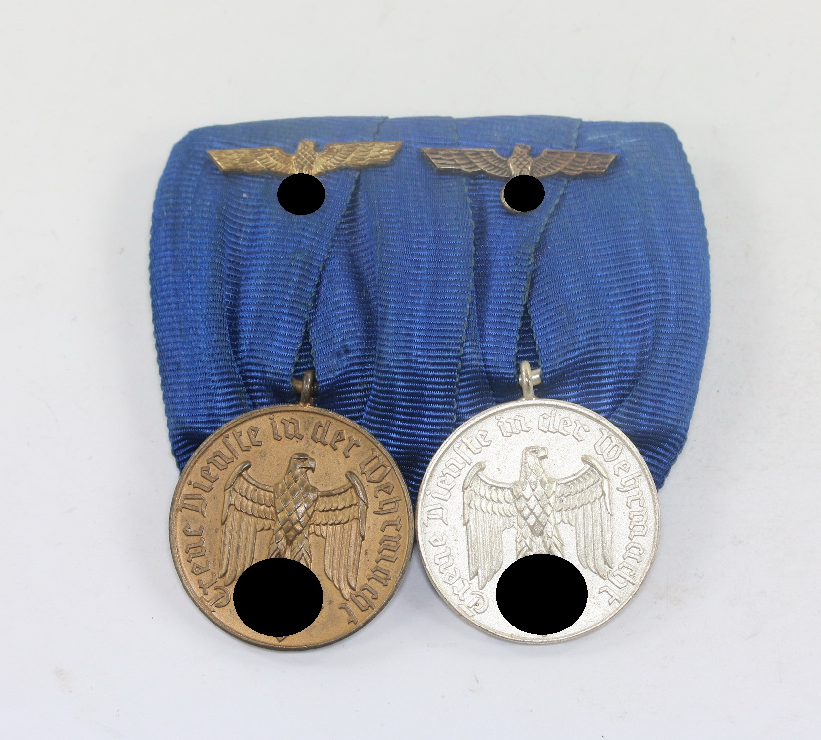 Two Place Medal Bar. Loyal Service Medals. – Bild 1