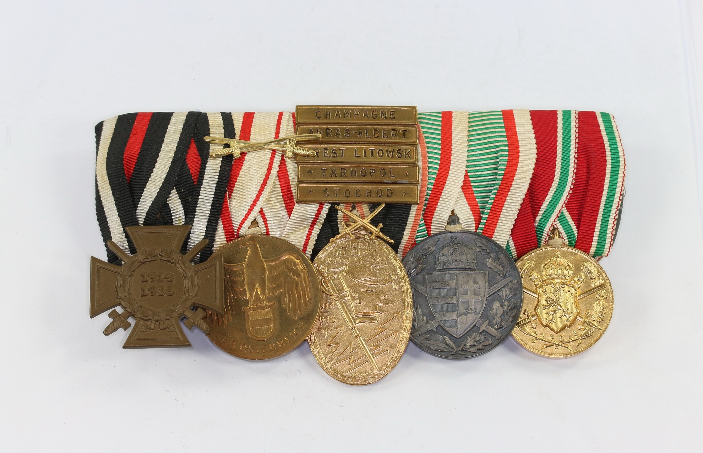 ordensschnalle_5x_max_k_st_berlin_c_1_ Five Place Medal Bar, Max Küst Berlin C.2 – Bild 1