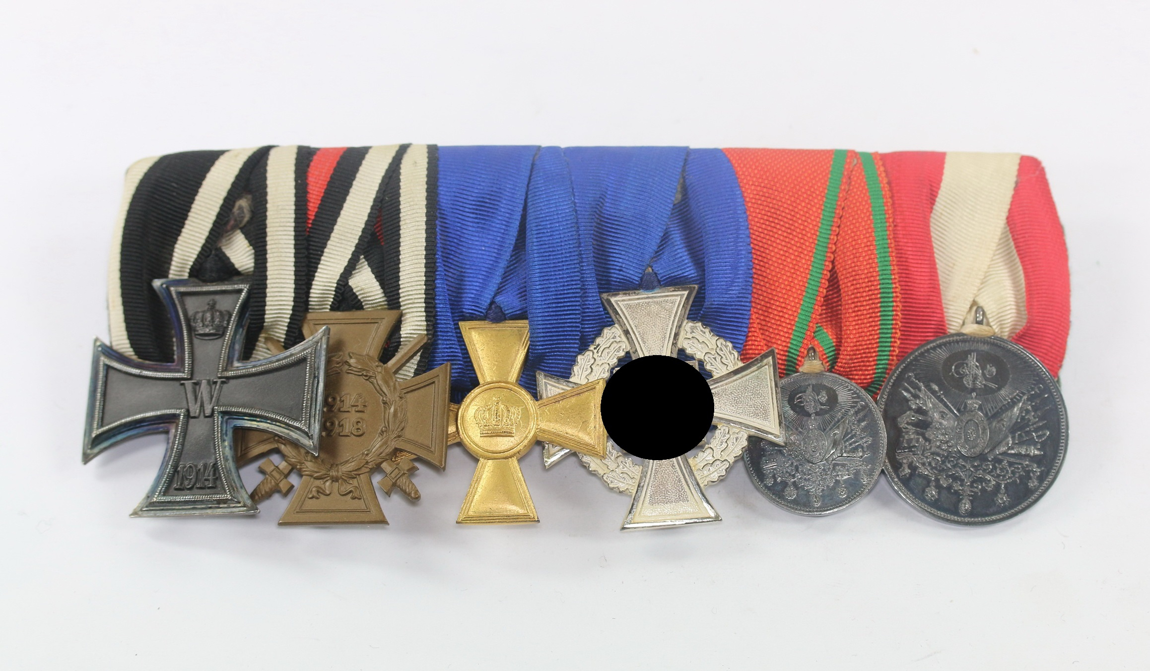 ordensschnalle_6x__j Six Place Medal Bar - J. Reimann Ordenshaus Berlin W8 Friedrichstr. 188 – Bild 1