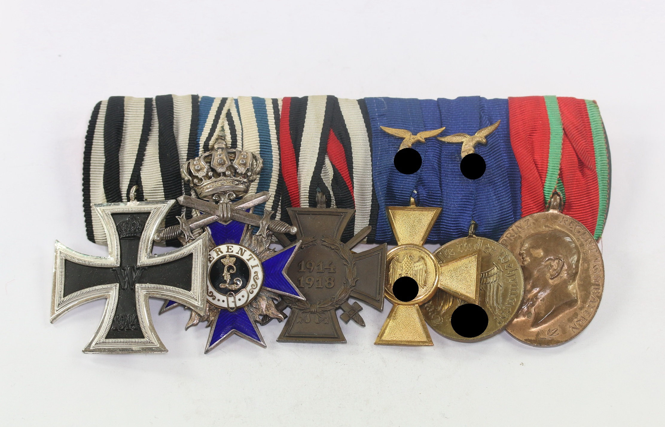 ordensschnalle_6x_general_der_flakartillerie_fritz_hirschauer_1__1_4nd Six Place Medal Bar. General der Flakartillerie Fritz Hirschauer – Bild 1