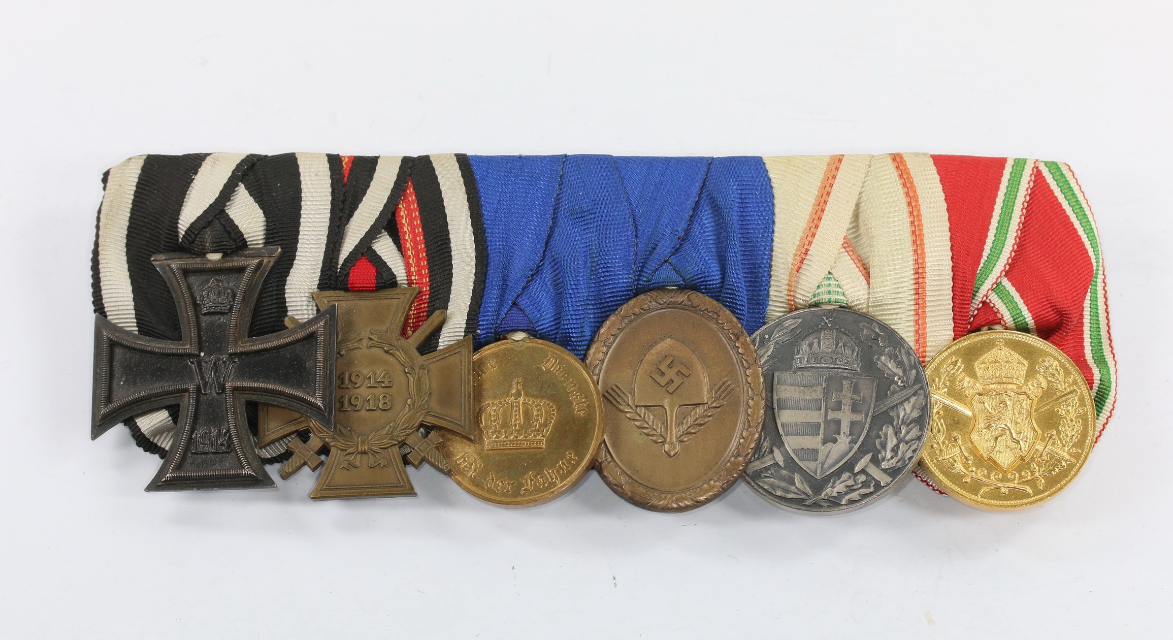 ordensschnalle__ordensspange__militariaberlin_14__1 Six Place Medal Bar. – Bild 1