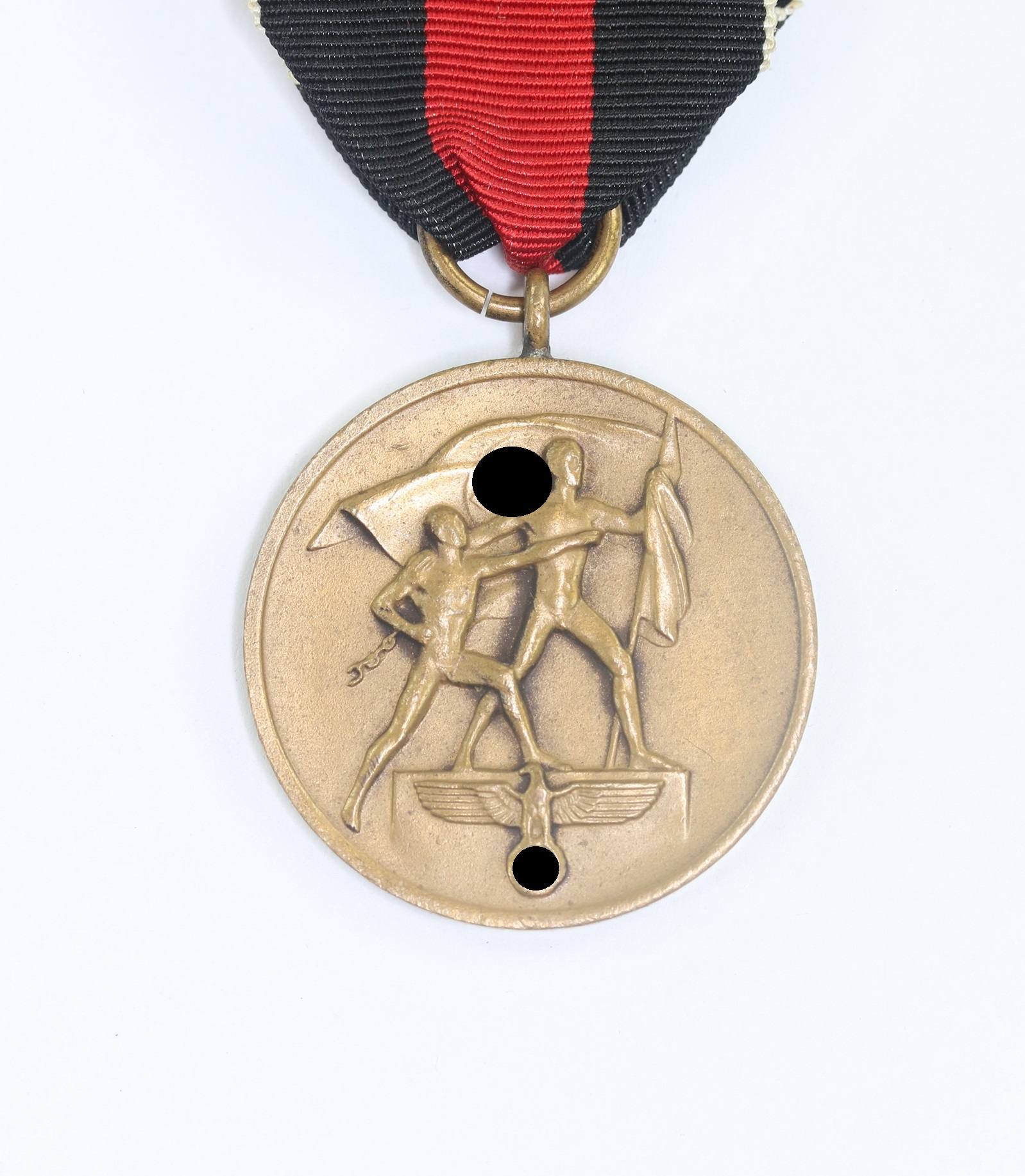 original_anschlu_medaille_sudetenland_1 Annexation of Czechoslavakia Medal. 1st October 1938. – Bild 1