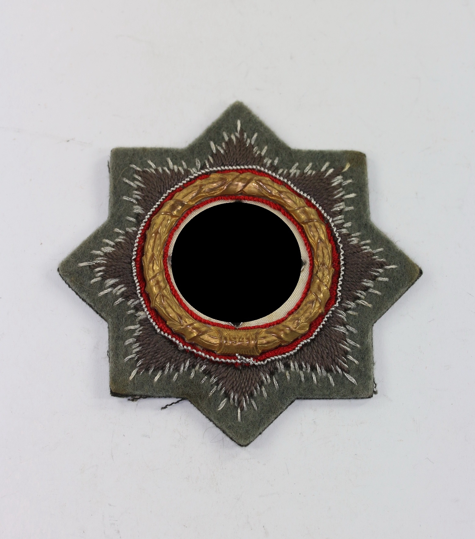 original_deutsches_kreuz_in_gold_heeres_stoff_c Cloth German Cross in Gold. Type C.A. Westermann. – Bild 1