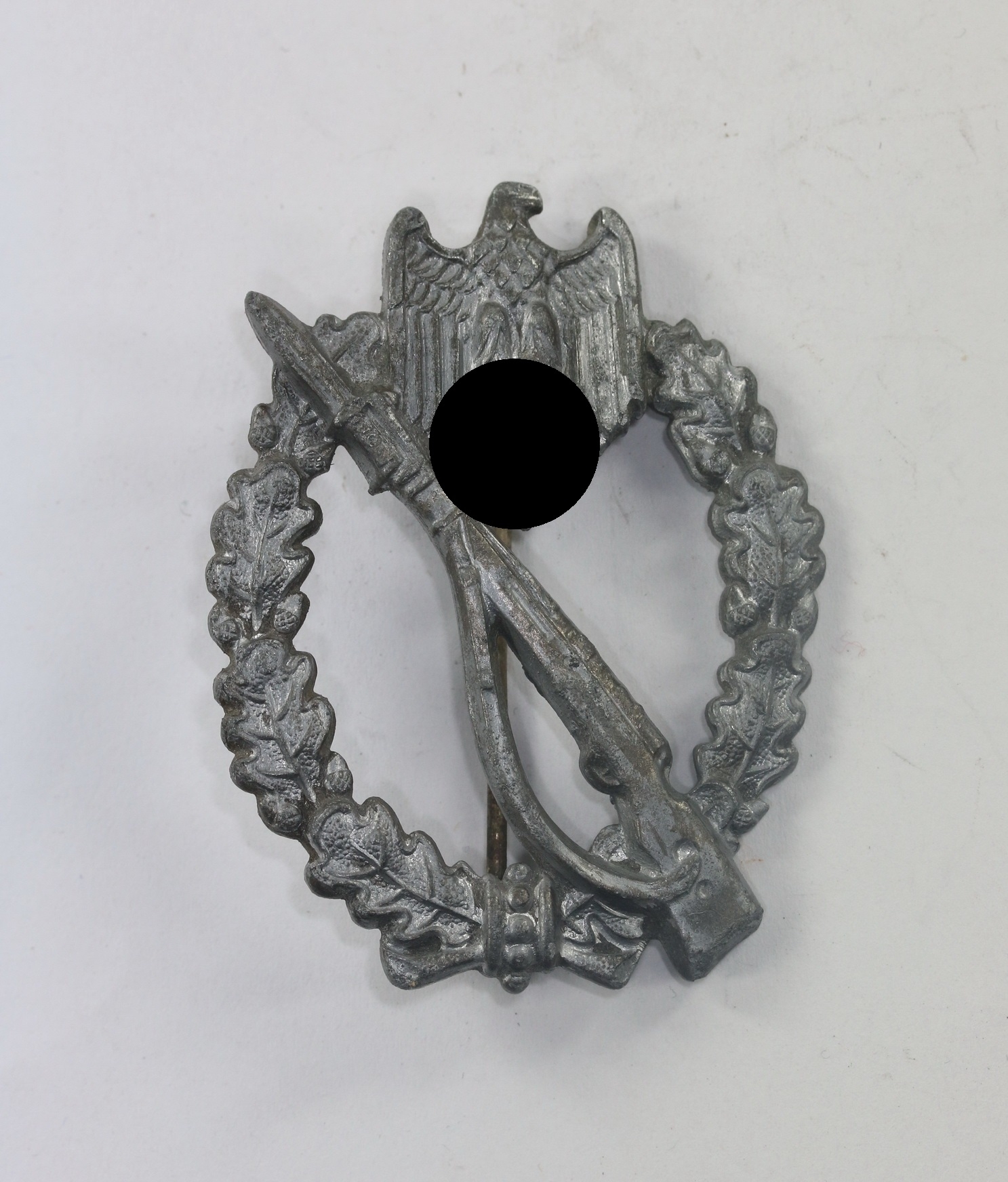 original_infanterie_sturmabzeichen_in_silber_hst Infanterie Sturmabzeichen in Silber, Hst. Ernst L. Müller Pforzheim – Bild 1