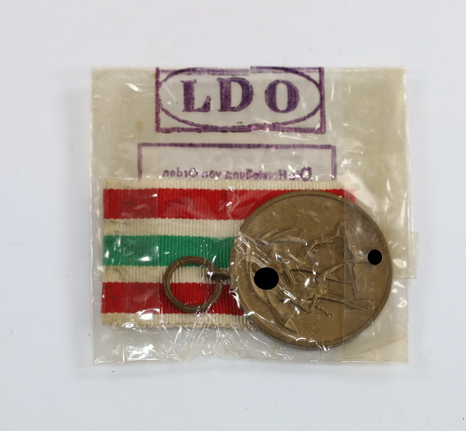 original_memellandmedaille_in_ldo_cellophant_te_1__1 Memellandmedaille, in LDO Cellophantüte – Bild 1
