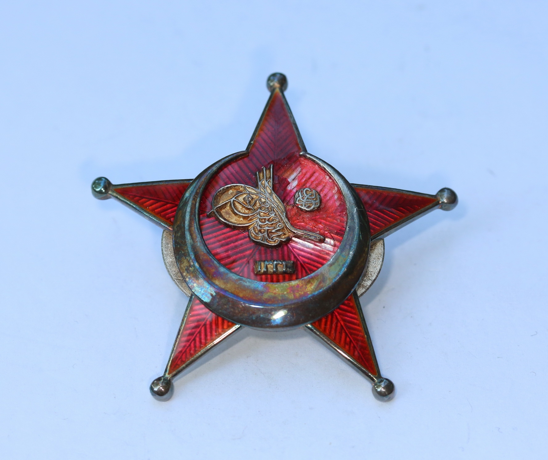 Ottoman Empire, Gallipoli Star on Screwback. Type Godet. – Bild 1