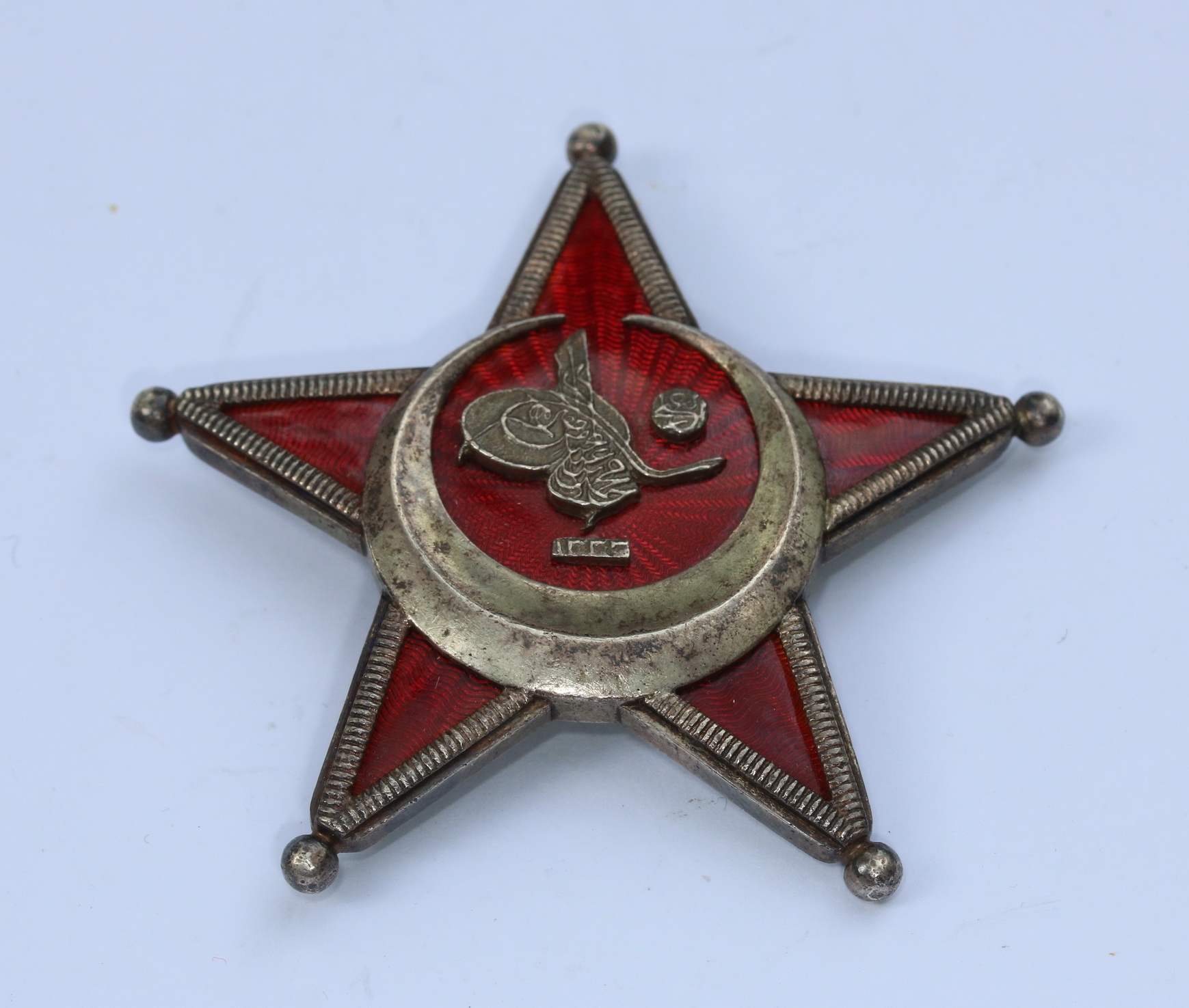 Osmanisches Reich, Eiserner Halbmond (Stern von Gallipoli), hohl verbödet (!) – Bild 1