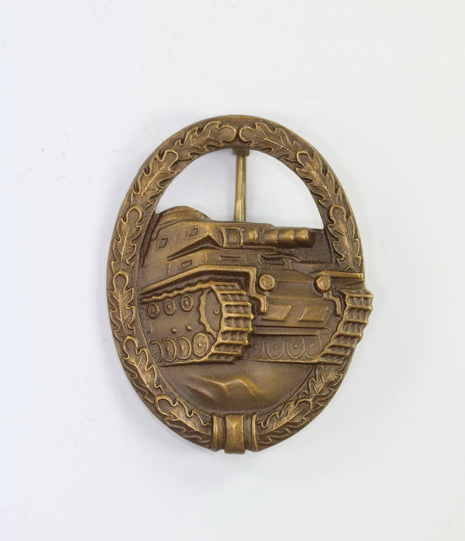 Bronze Panzer Assault Badge, 1957 Pattern. Type Steinhauer & Lück. – Bild 1