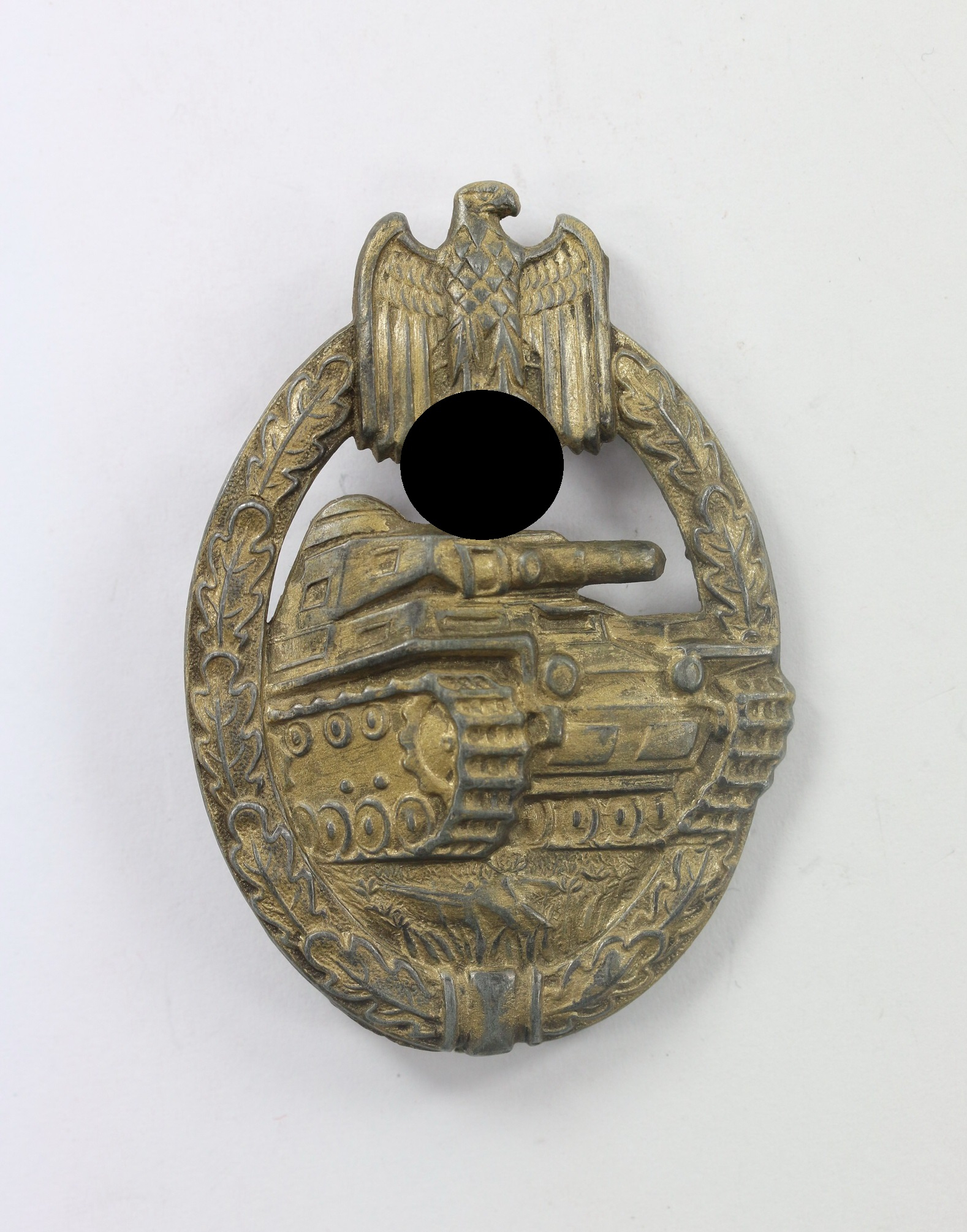 panzerkampfabzeichen_in_bronze_hst Panzerkampfabzeichen in Bronze, Hst. A (Assmann & Sohn), Zink – Bild 1