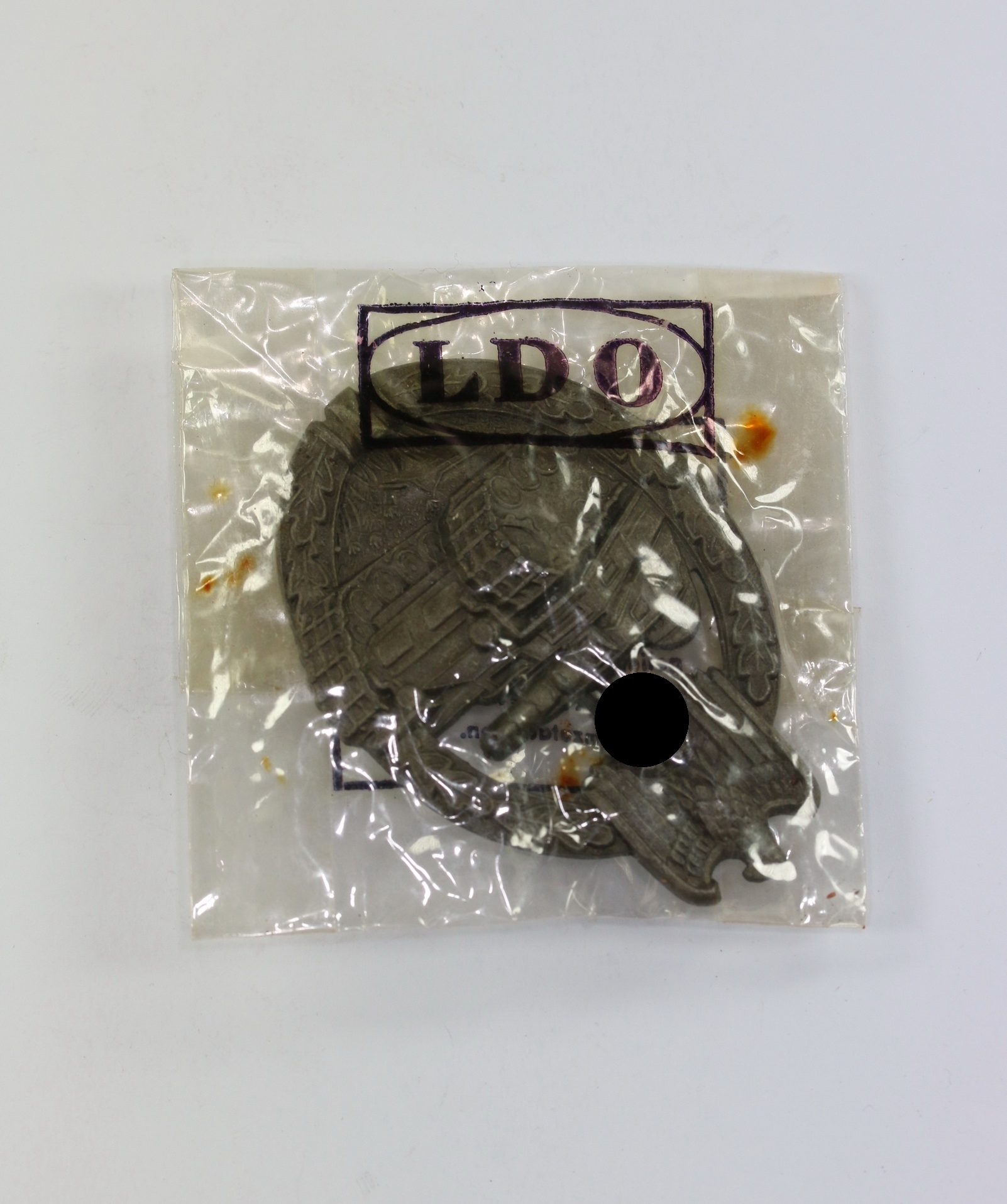 panzerkampfabzeichen_in_bronze_hst Bronze Panzer Assault Badge in LDO Cello Envelope. Maker FLL 43. – Bild 1