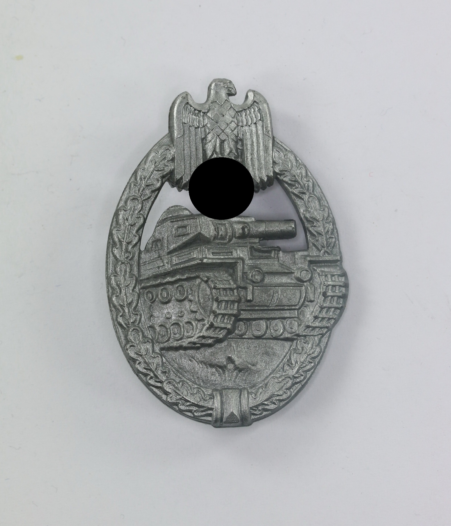  Panzerkampfabzeichen in Silber, Alois Rettenmaier, "Flat Back" – Bild 1