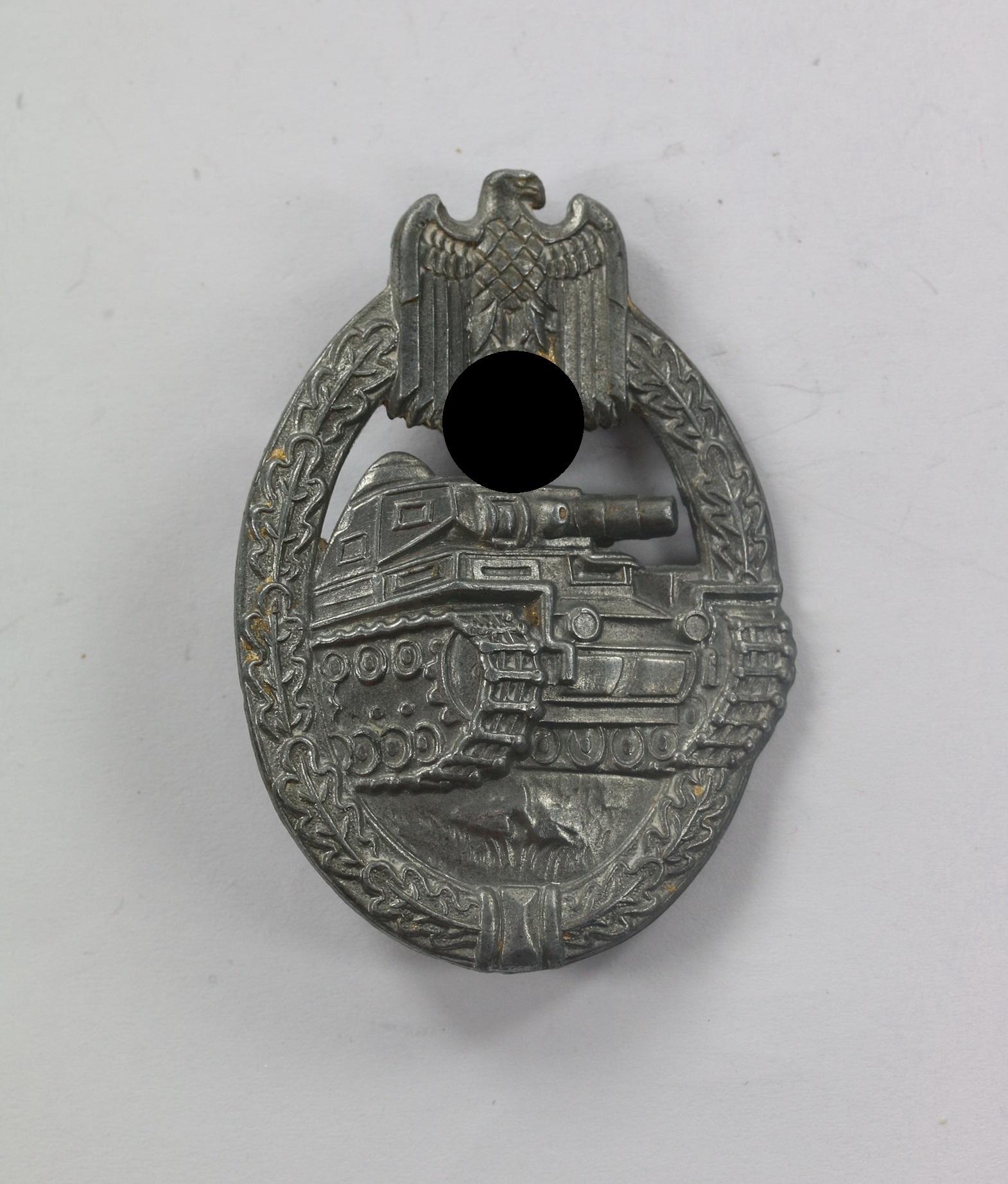 panzerkampfabzeichen_in_silber_hst Silver Panzer Assault Badge. Maker ÜÜ - E.F. Wiedmann, Frankfurt a. M. – Bild 1