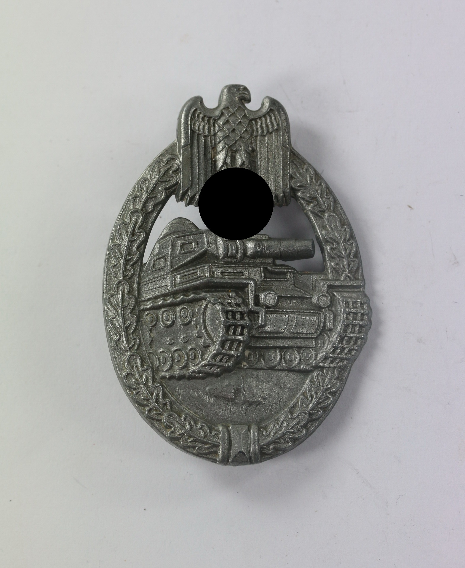 panzerkampfabzeichen_in_silber_hst Silver Panzer Assault Badge. Maker ÜÜ (E.F. Wiedmann, Frankfurt a. M.) – Bild 1