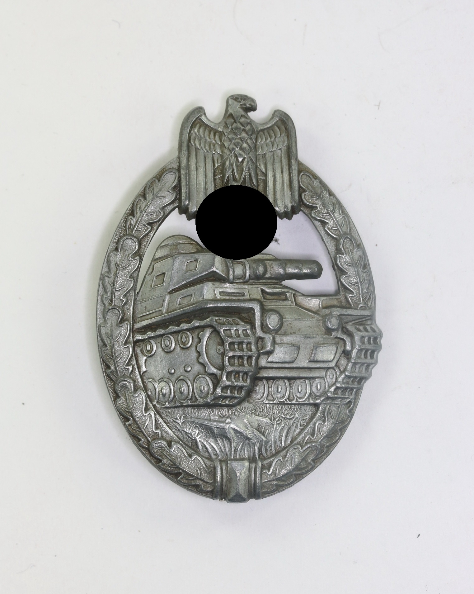 Silver Panzer Assault Badge. Maker A (Assmann & Sohn, Lüdenscheid) – Bild 1
