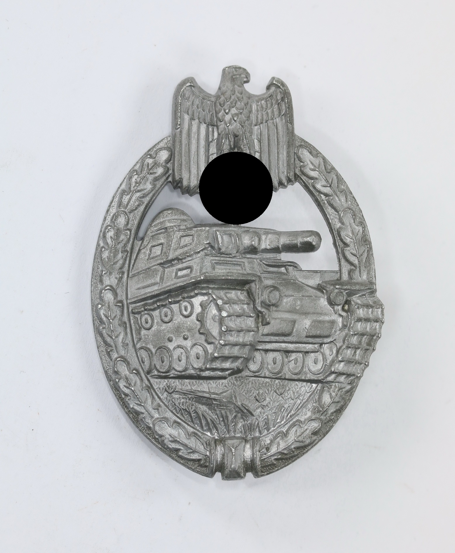 panzerkampfabzeichen_in_silber_hst Silver Panzer Assault Badge. Maker FLL 43. – Bild 1