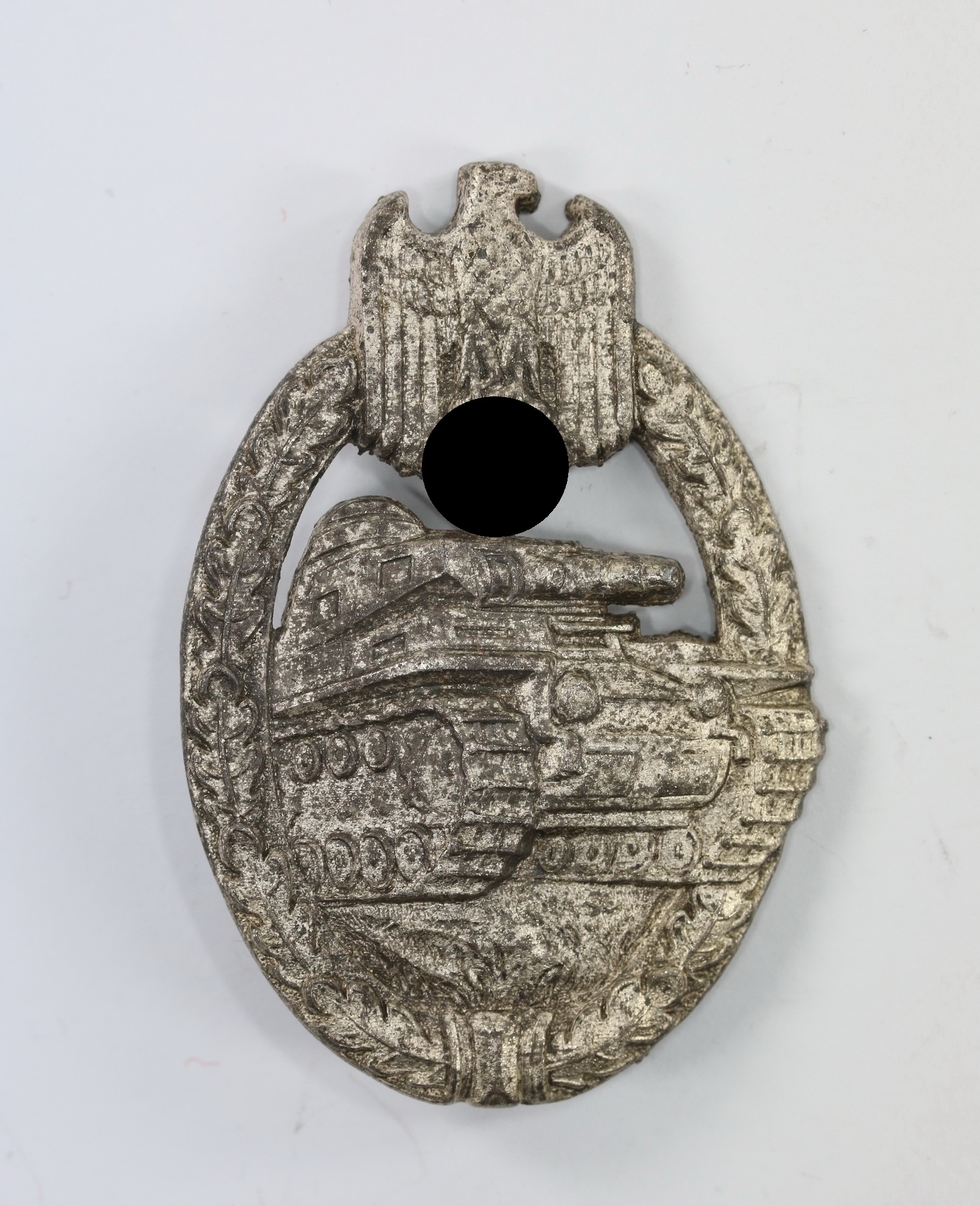 panzerkampfabzeichen_in_silber_wilhelm_deumer_kurze_nadel_1__1 Silver Panzer Assault Badge. Type Wilhelm Deumer, Short Pin (!) – Bild 1