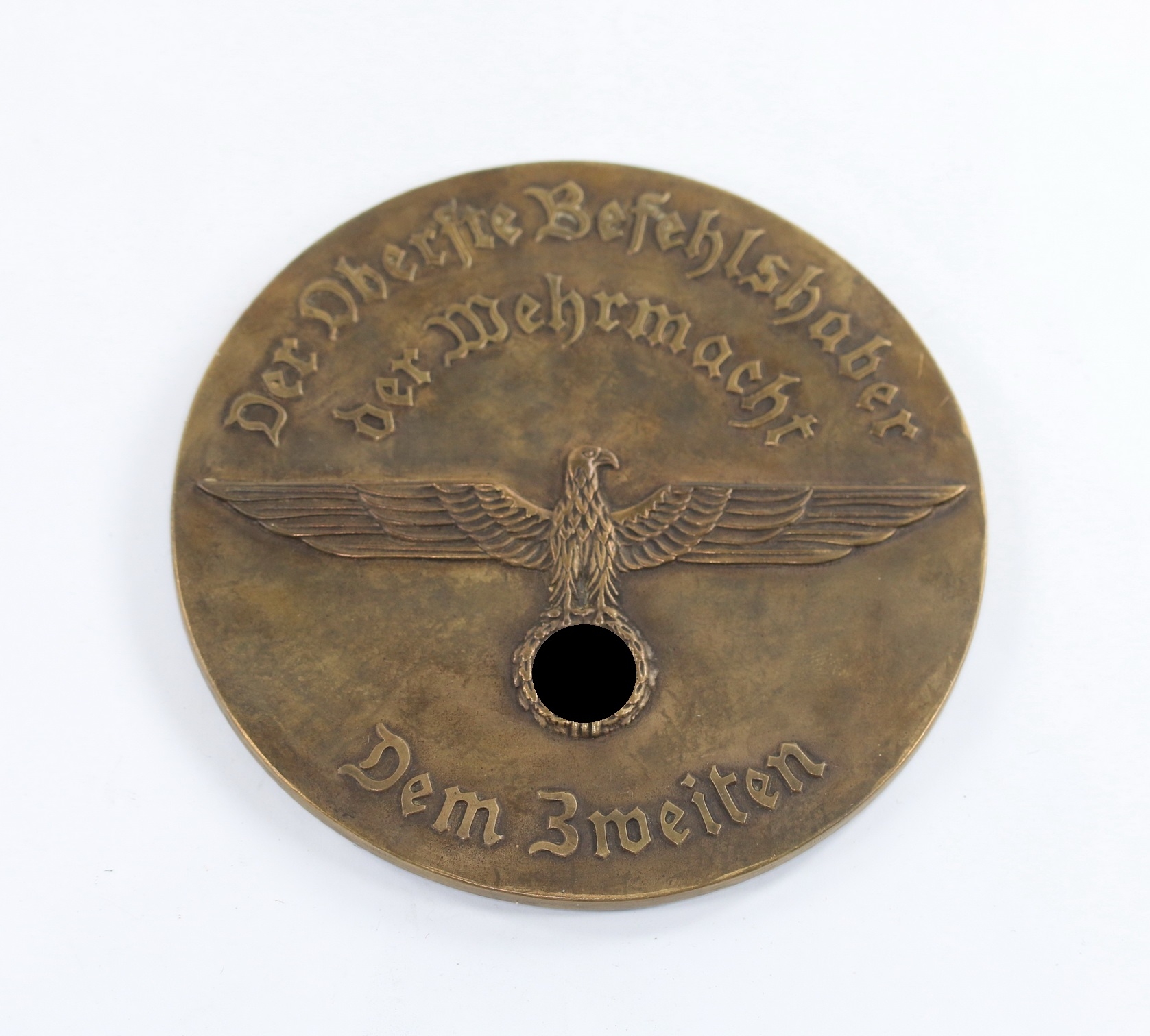 Table Medal - Armed Forces High Command, Championships in Armed Forces Motor Sport 1938. – Bild 1