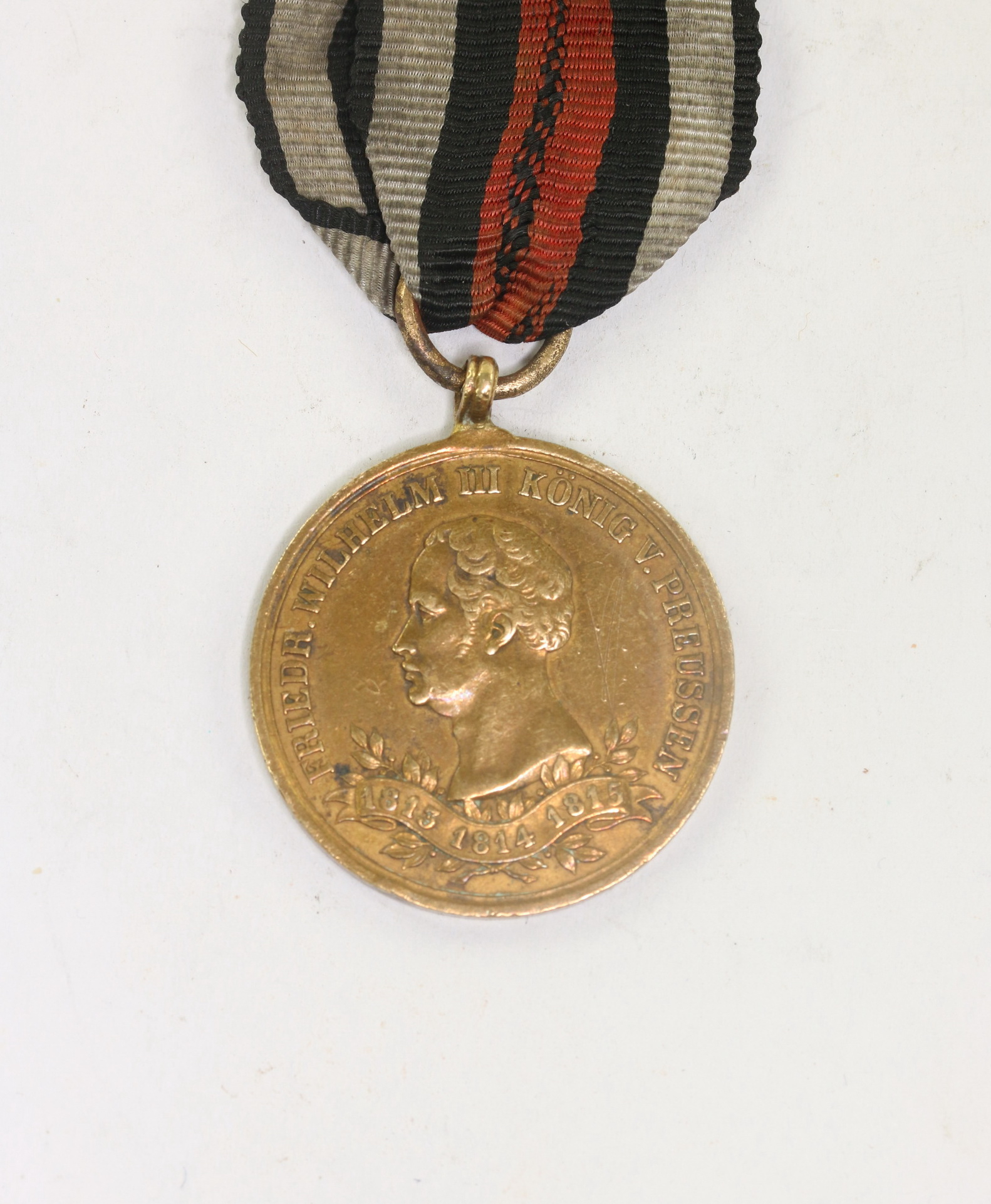  Preußen, Erinnerungs-Kriegsdenkmünze 1863 für Kämpfer von 1813-1815 – Bild 1