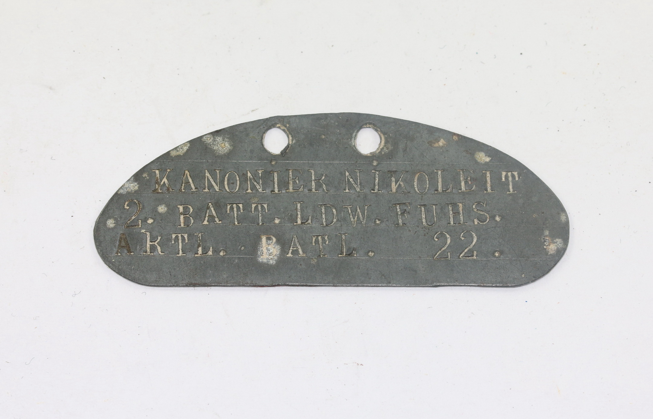 Prussia, Identity Disc for Fußartillerie Regiment 22 – Bild 1
